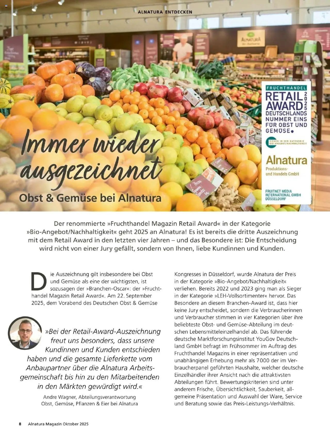 Alnatura Prospekt – gültig ab 01.10.2025 | Seite: 8 | Produkte: Eier, Gemüse, Obst