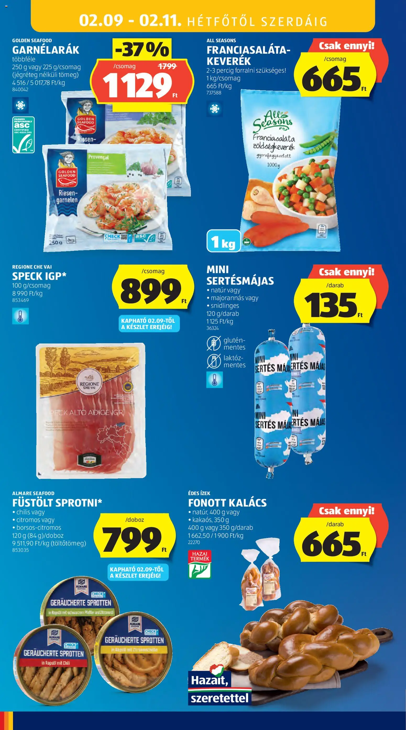 Aldi akciós ujság - amely érvényes a következő dátumtól: 05.02.2026 | Oldal: 30 | Termékek: Chili, Zöldségkeverék, Kalács