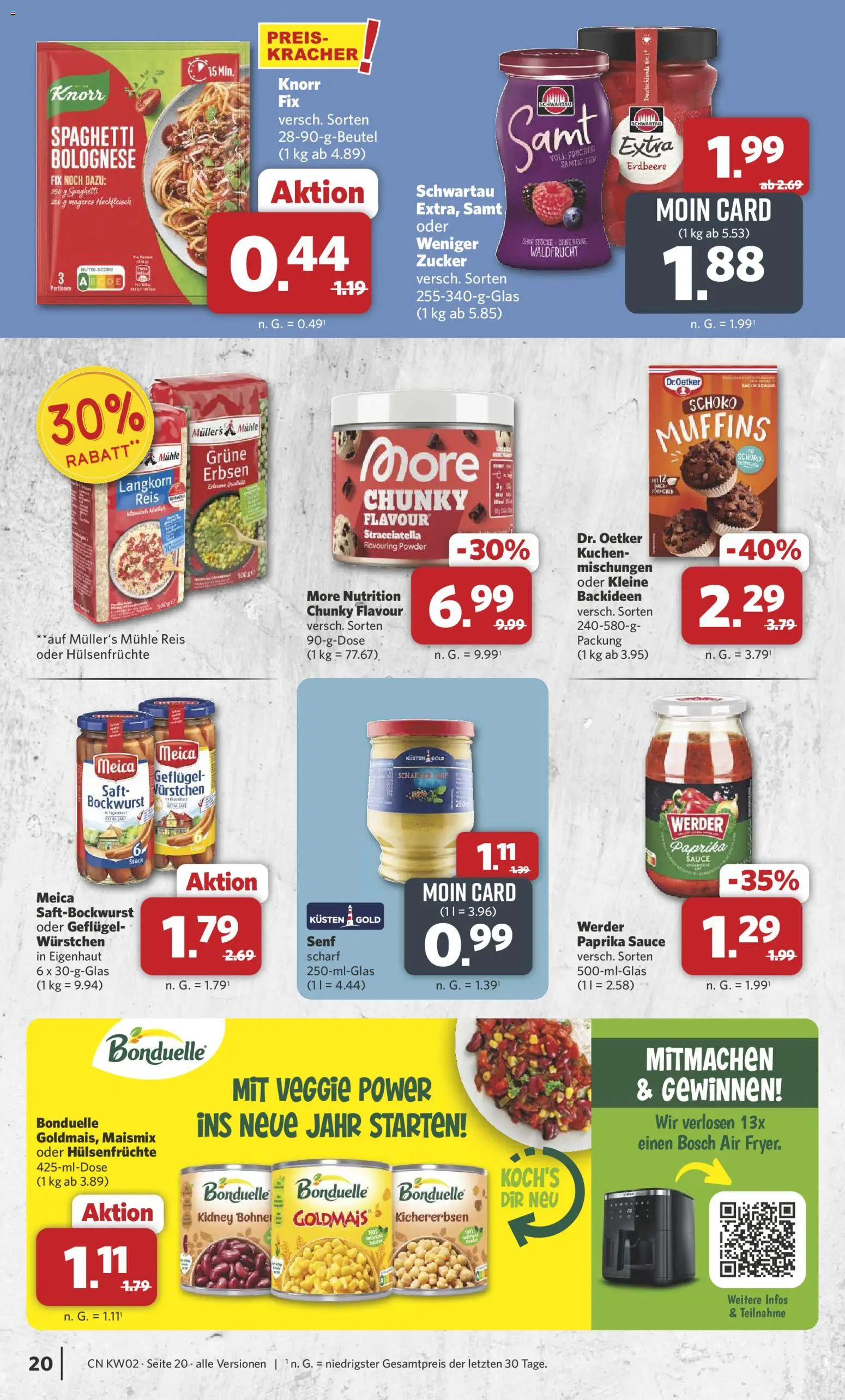 Combi Prospekt 	 – gültig ab 05.01.2026 | Seite: 20 | Produkte: Mühle, Reis, Erbsen, Hackfleisch