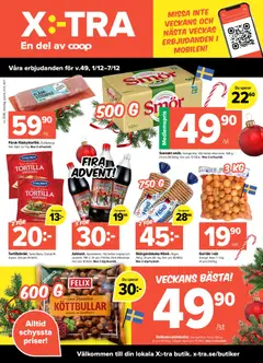 Coop X:-TRA - erbjudanden - Förhandsvisning av reklamblad från butik Coop X:-TRA aktuell från 01.12.2025