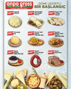 Anpa Gross Katalog - 05.07.2025 tarihinden itibaren geçerlidir | Sayfa: 2 | Ürünler: Tereyağı, Peynir, Zeytin, Sucuk