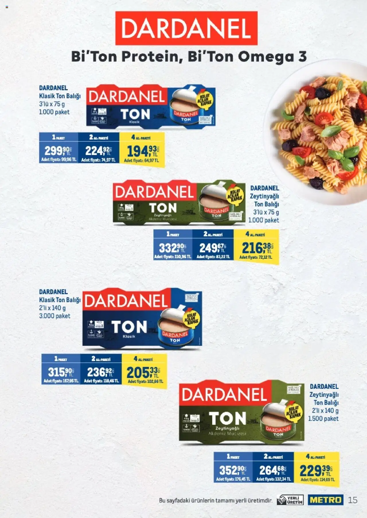 Metro Q4 Tedarikçi Flyer - 23.09.2025 tarihinden itibaren geçerlidir | Sayfa: 15 | Ürünler: Ton balığı