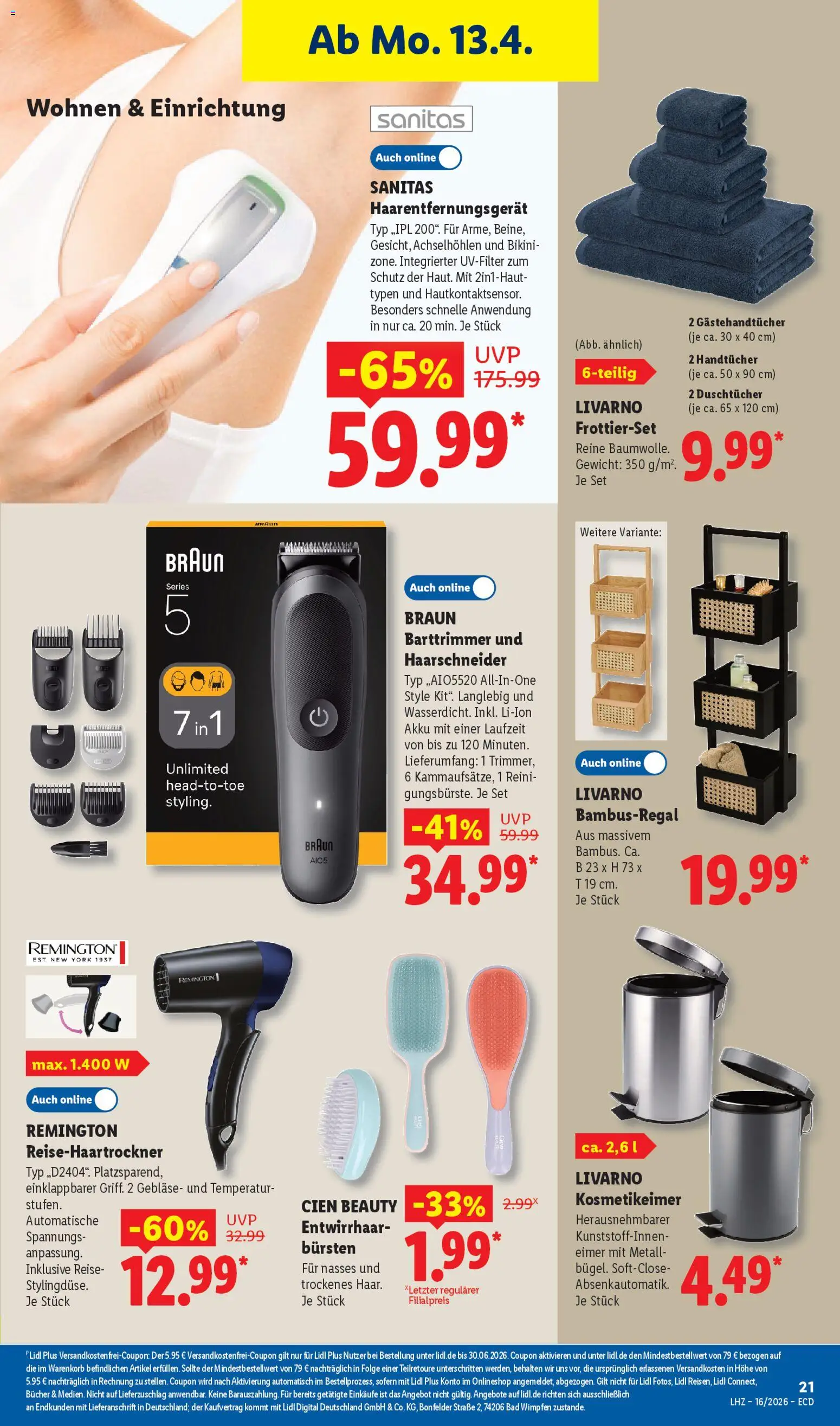 Lidl Prospekt – gültig ab 13.04.2026 | Seite: 15 | Produkte: Bikini, Gewicht, Bad