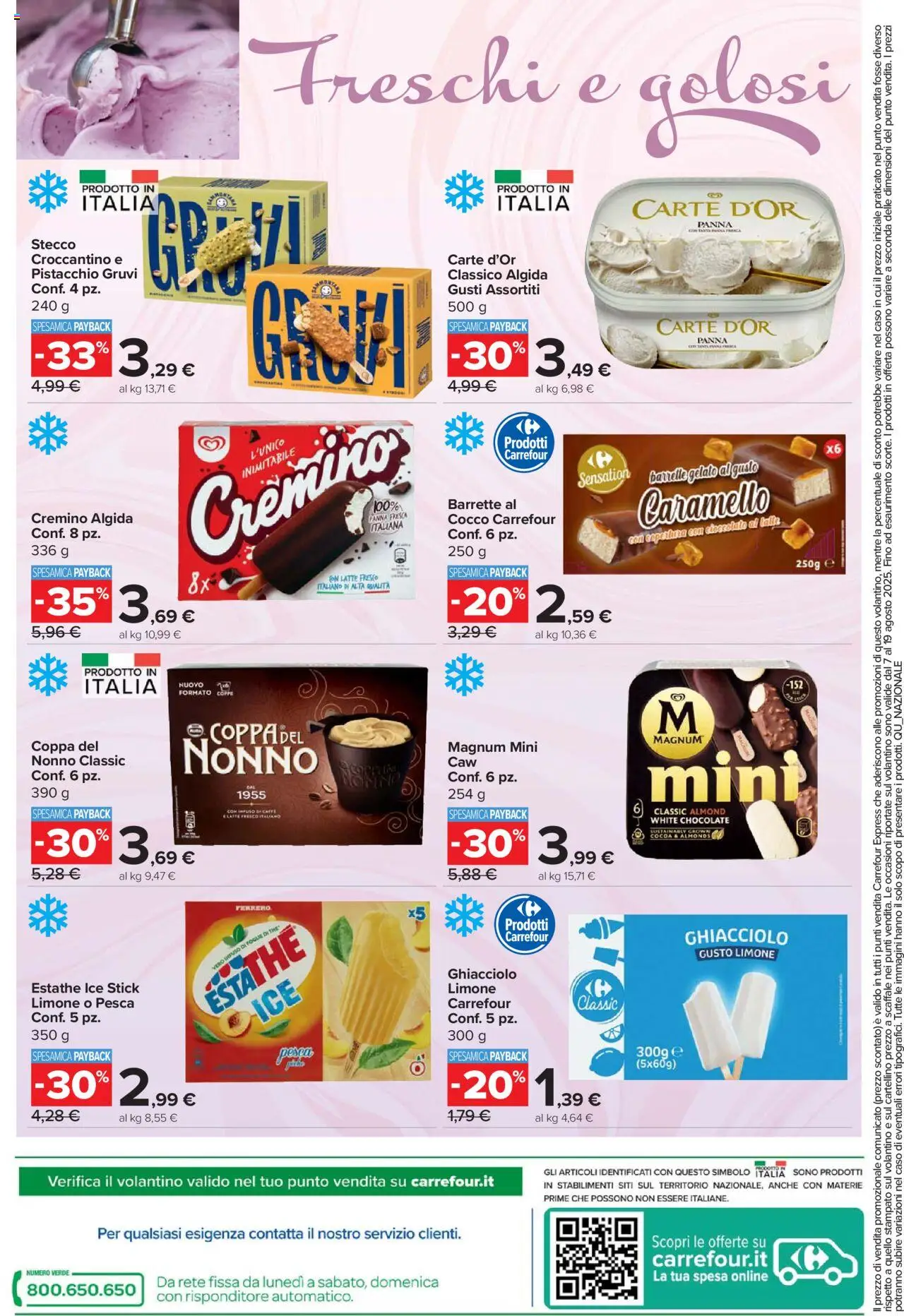 Volantino Carrefour del 07.08.2025 | Pagina: 12 | Prodotti: Cioccolato, Latte, Cocco, Scaffale