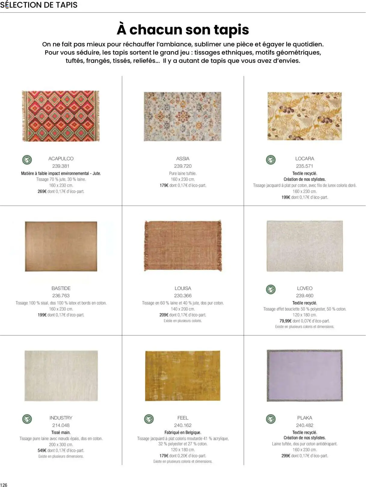 {H1} | Page: 128 | Produits: Coton, Tapis, Moutarde