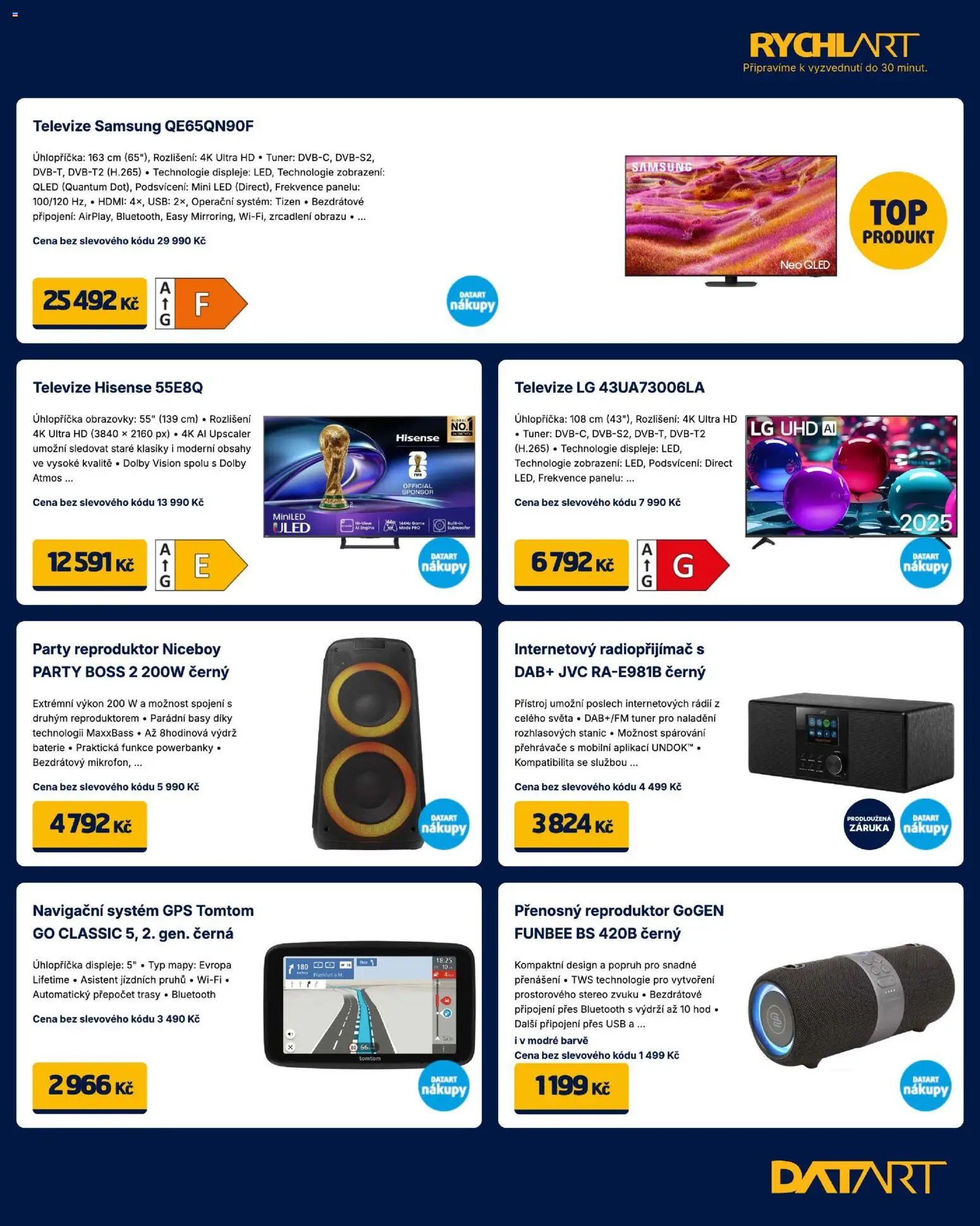 Datart leták od 09.03.2026 | Strana: 17 | Produkty: Samsung, Televize, Baterie, LED