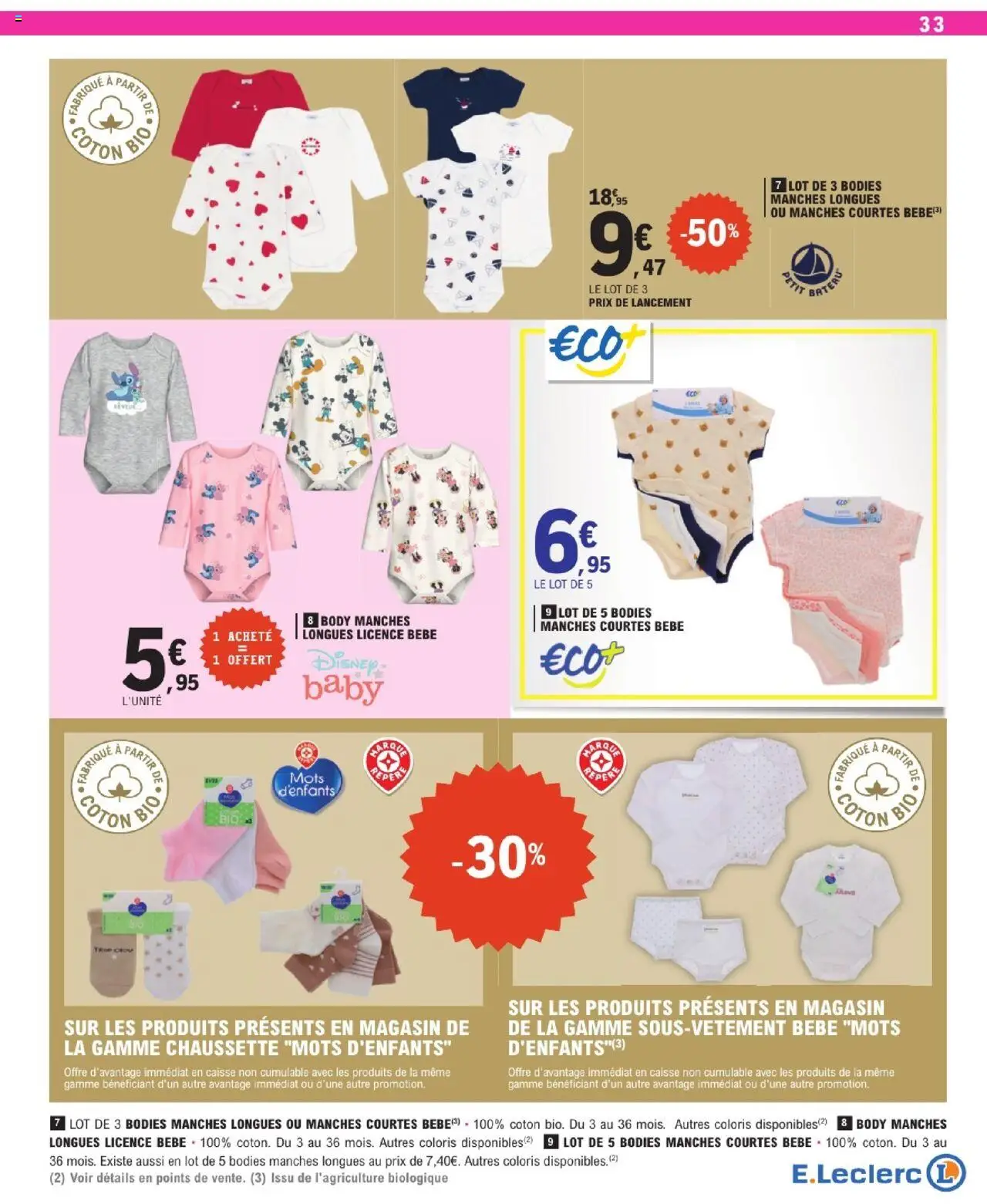 | Page: 33 | Produits: Body, Coton, Sous-vêtements