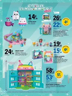 E.Leclerc - Prévisualisation de COFFRET DE FIGURINES, 1. Coffret de 6 figurines. 2. Pièce compatible avec la Maison Magique. 1 figurine de chat et des accessoires fournis. Dès 3 ans. Modèles au choix. valide à partir de 14.10.2025 | Page: 26 | Produits: Peluche, Figurines, Piles, Livre