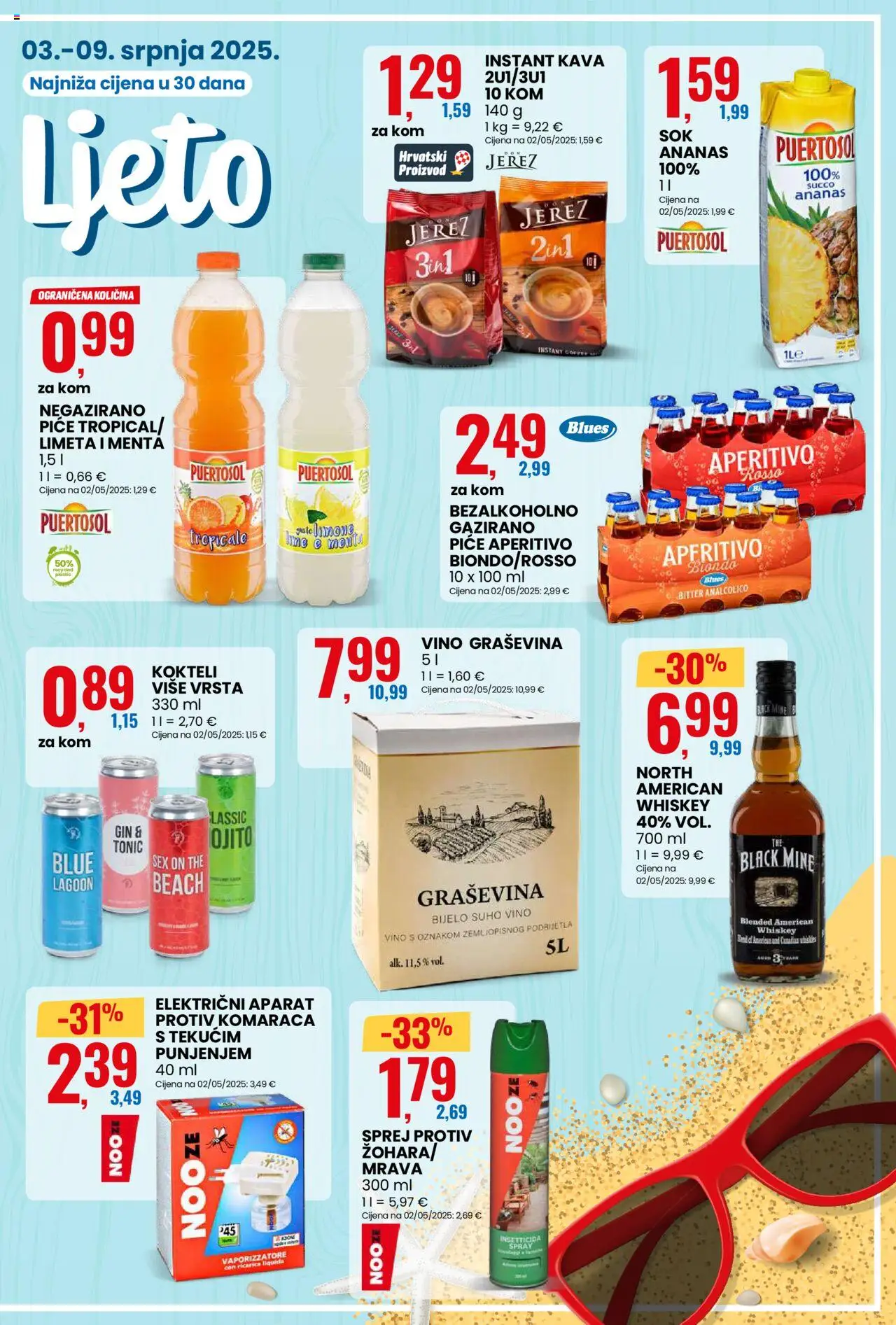 Eurospin katalog | vrijedi od 03.07.2025 | Stranica: 5 | Proizvodi: Sok, Vino, Tonic, Limeta