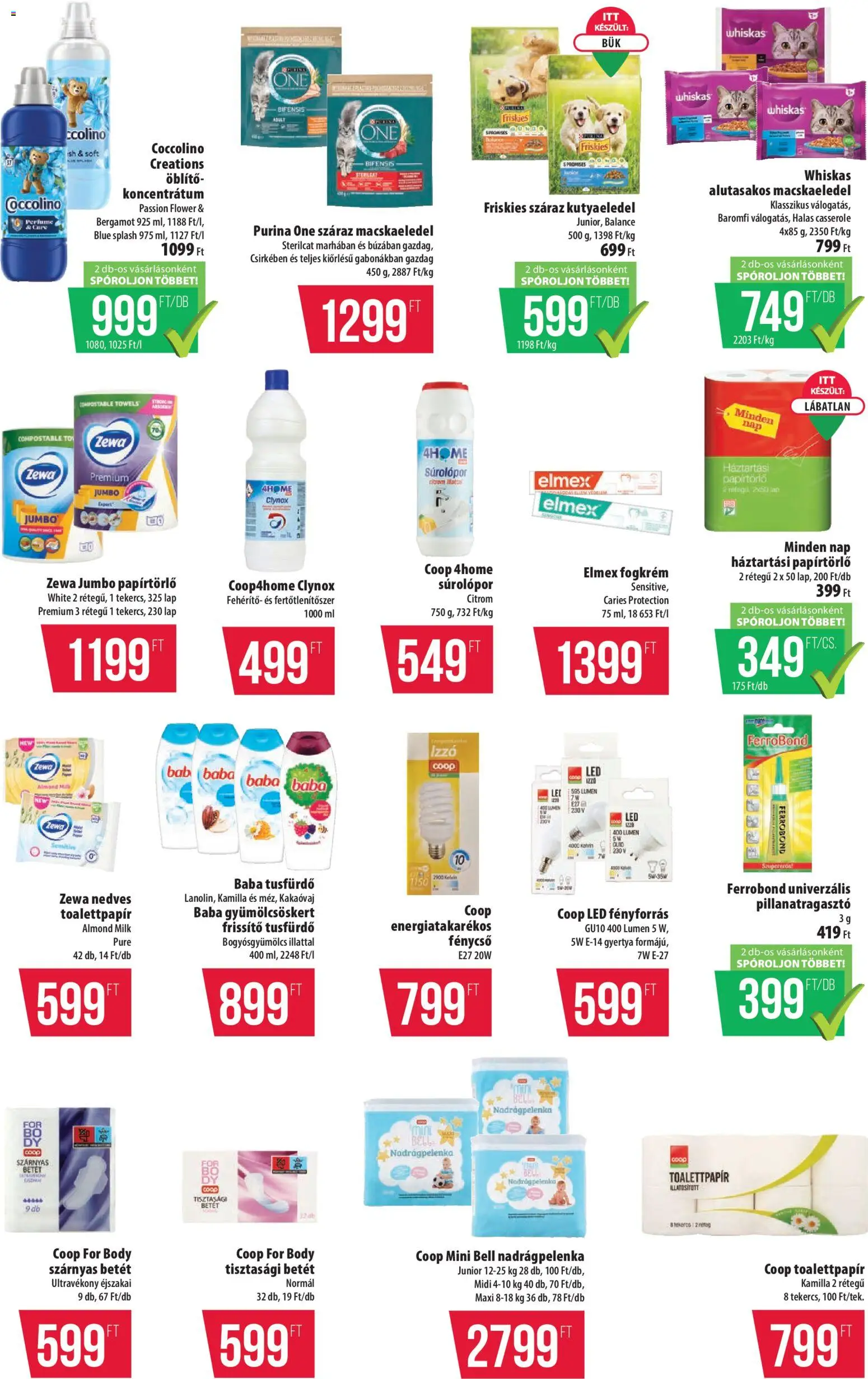 COOP akciós ujság - amely érvényes a következő dátumtól: 05.02.2026 | Oldal: 11 | Termékek: Papírtörlő, Kutyaeledel, Tusfürdő, Citrom