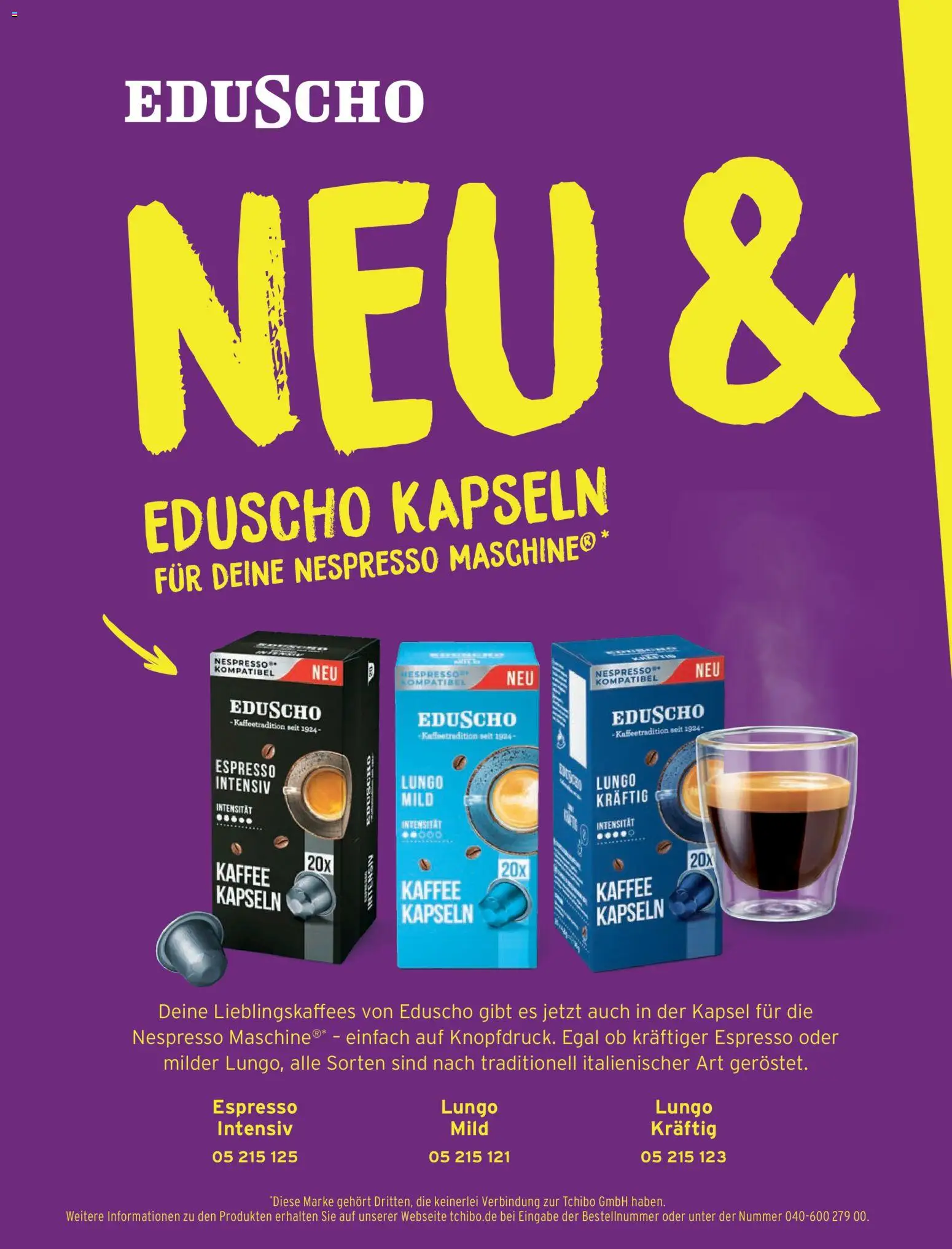 Angebote Tchibo – gültig ab 01.11.2025 | Seite: 174 | Produkte: Kaffee, Eduscho