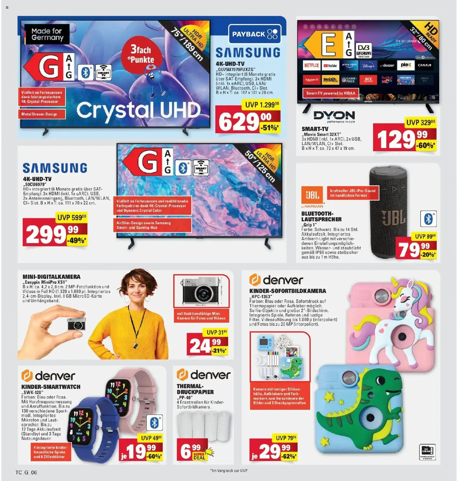 Marktkauf Prospekt Weil Am Rhein	 – gültig ab 30.03.2026 | Seite: 32 | Produkte: Kamera, Lautsprecher, Bilder, Wasser