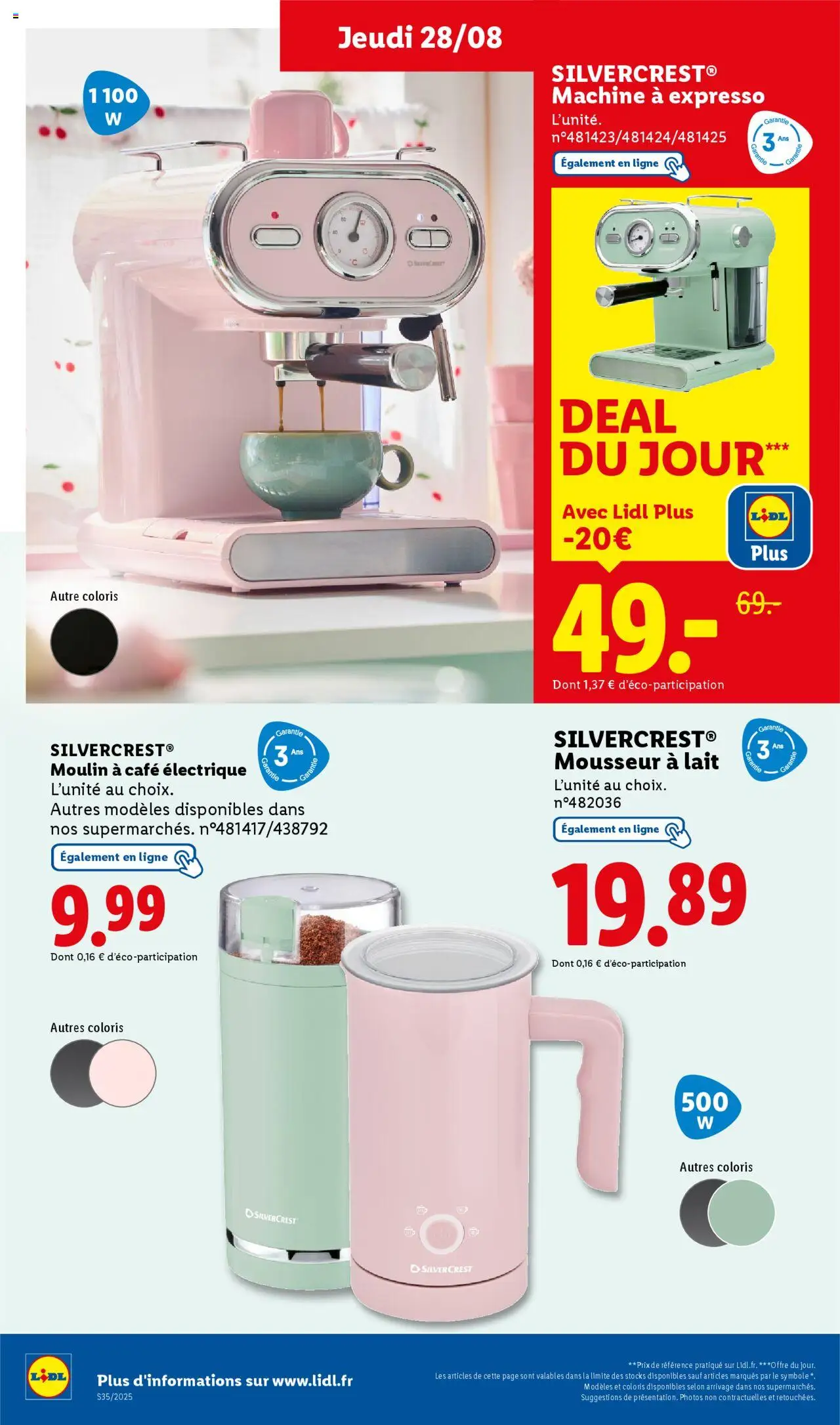  | Page: 36 | Produits: Moulin à café, Moulin à café électrique, Lait, Café