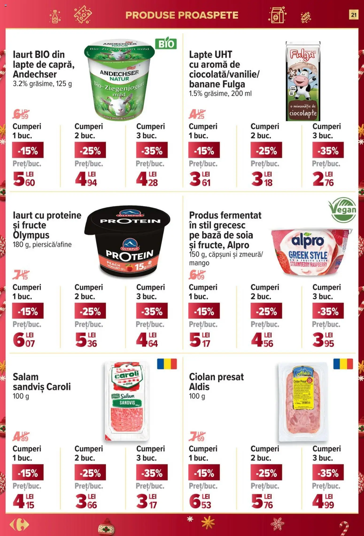 Noul catalog Carrefour – valabil de la 26.11.2025 | Pagină: 21 | Produse: Bahçe aydınlatması, Lapte, Banane, Mango