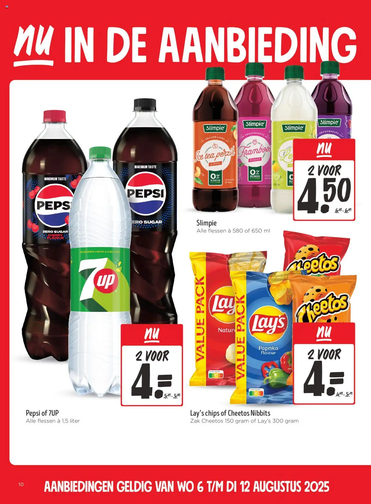 | Pagina: 10 | Producten: Chips, Pepsi, Kész piskótalap, Cheetos