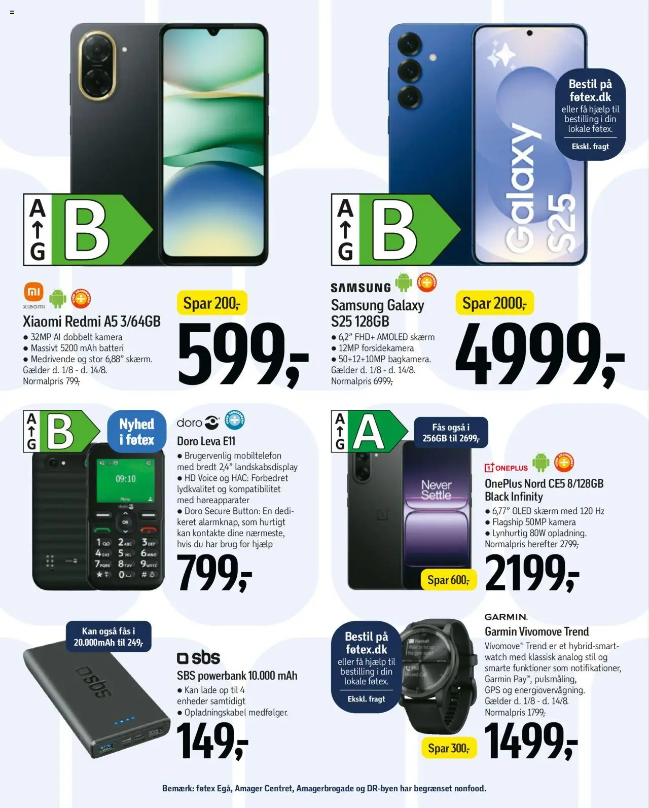 Føtex Tilbudsavis gyldig fra 01.08.2025 | Side: 67 | Produkter: Powerbank, Skærm, GPS, Søm