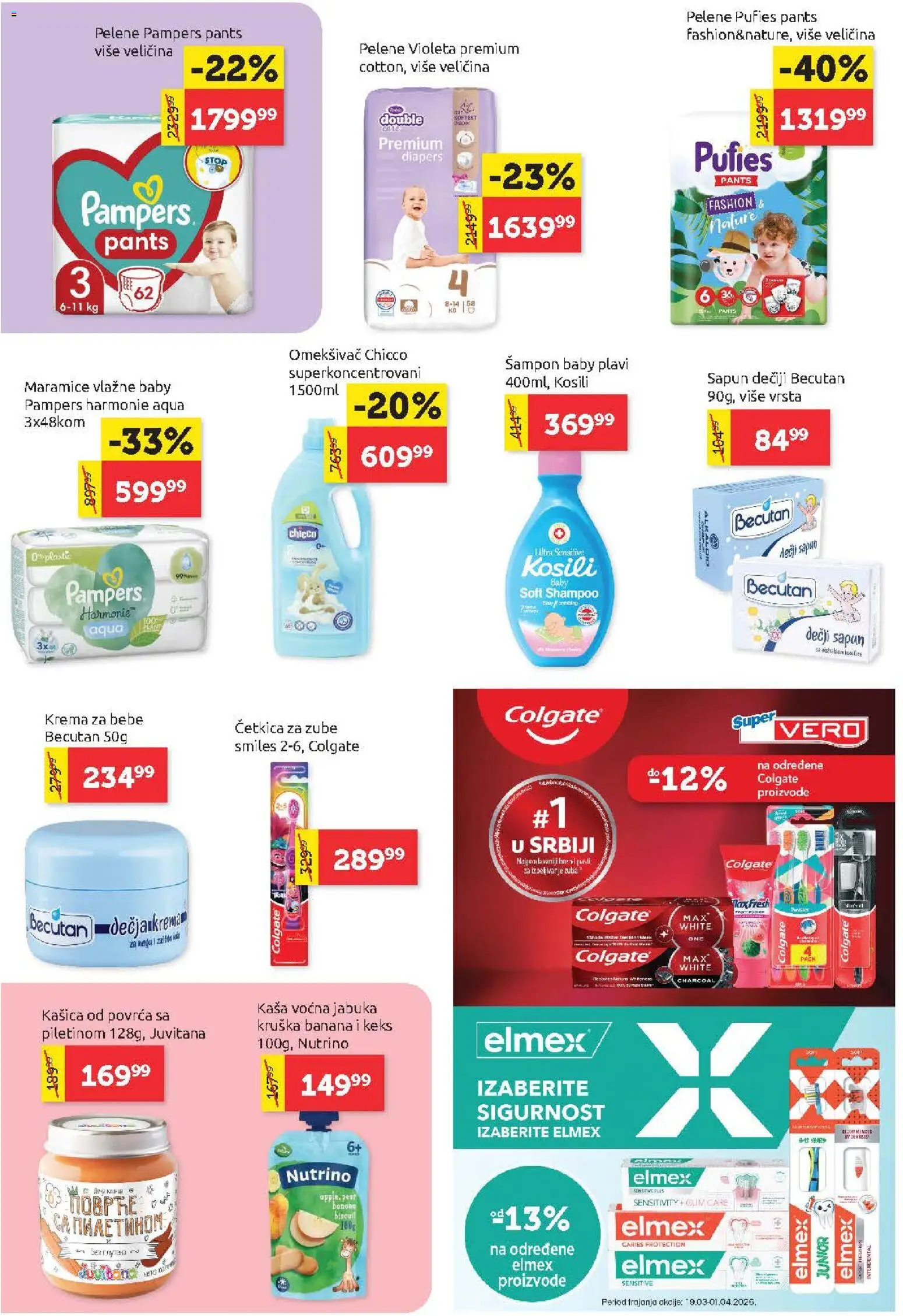SuperVERO katalog - važi od 19.03.2026 | Strana: 22 | Proizvode: Pampers, Keks, Šampon, Sapun