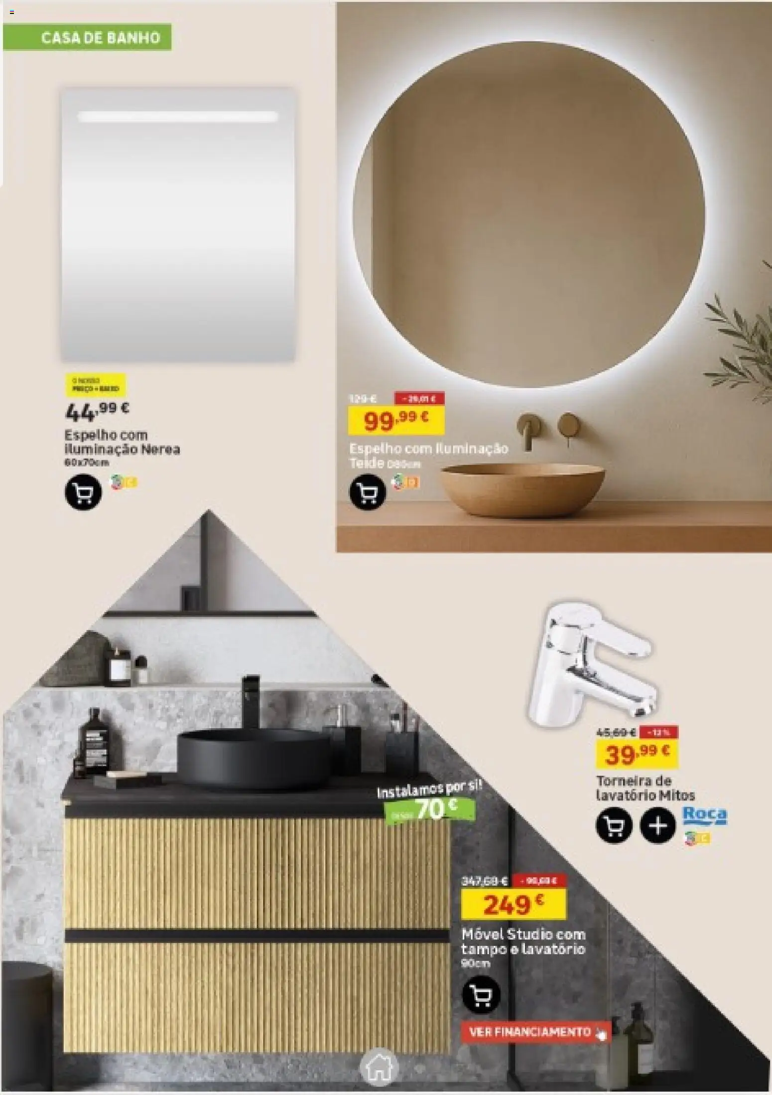 Leroy Merlin Catálogo │ válido de 19.02.2026 | Página: 9 | Produtos: Torneira, Lavatório, Casa de banho, Banho