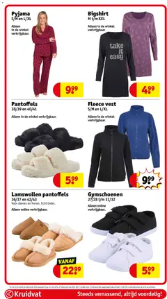 Fleece vest, Fleece vest S/M en L/XL. Alleen in de winkel verkrijgbaar. - Voorbeeld van een folder van Kruidvat, geldig van 02.02.2026 | Pagina: 46 | Producten: Vest, Pyjama, Kan