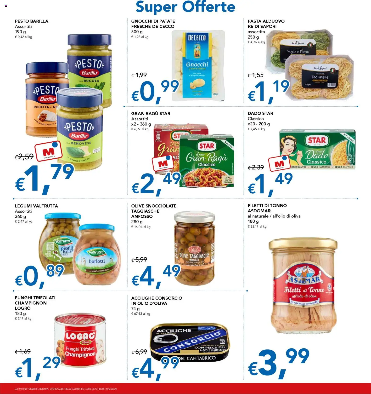 Volantino Migross del 06.11.2025 | Pagina: 12 | Prodotti: Rucola, Patate, Pesca, Ricotta