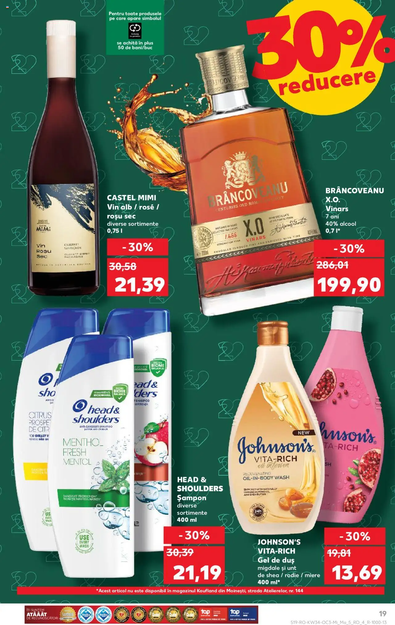Kaufland RO akciós ujság - amely érvényes a következő dátumtól: 20.08.2025 | Oldal: 19 | Termékek: Sampon