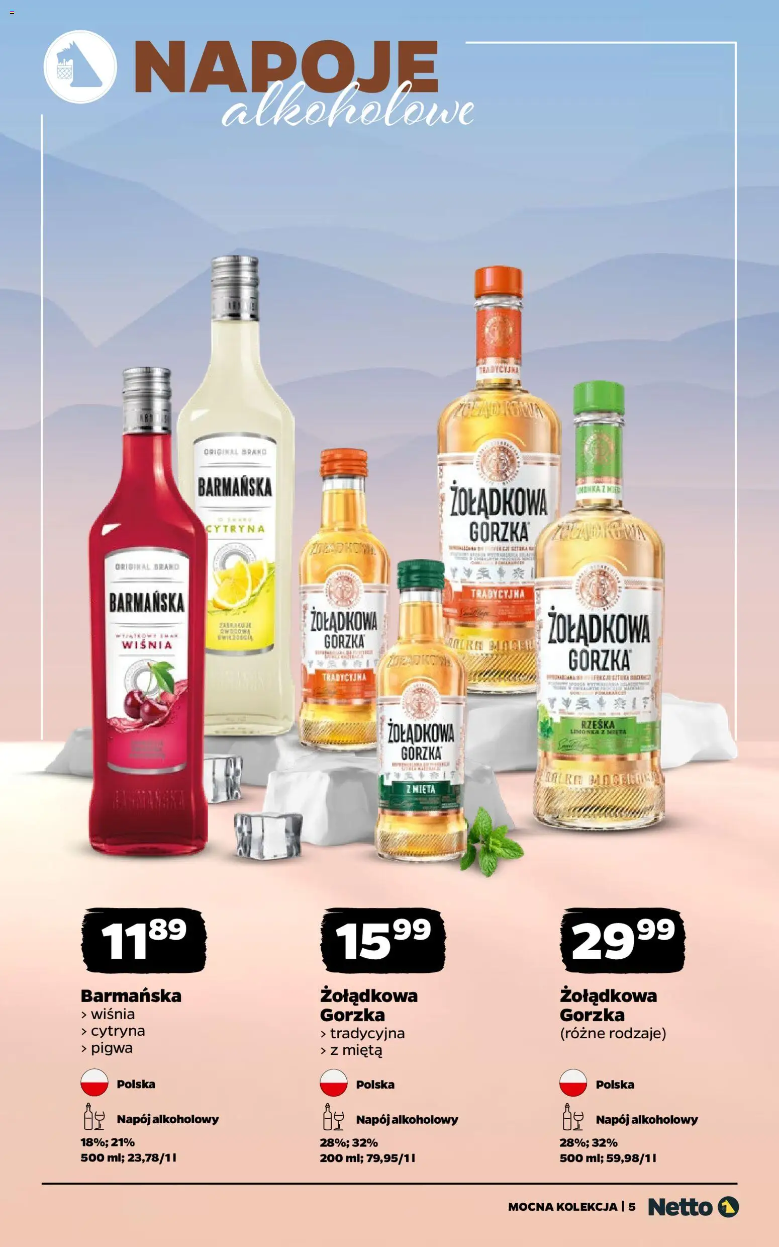 Netto gazetka - Alkohole mocne od 05.01.2026 | Strona: 5 | Produkty: Cytryna, Pigwa, Napoje, Mięta