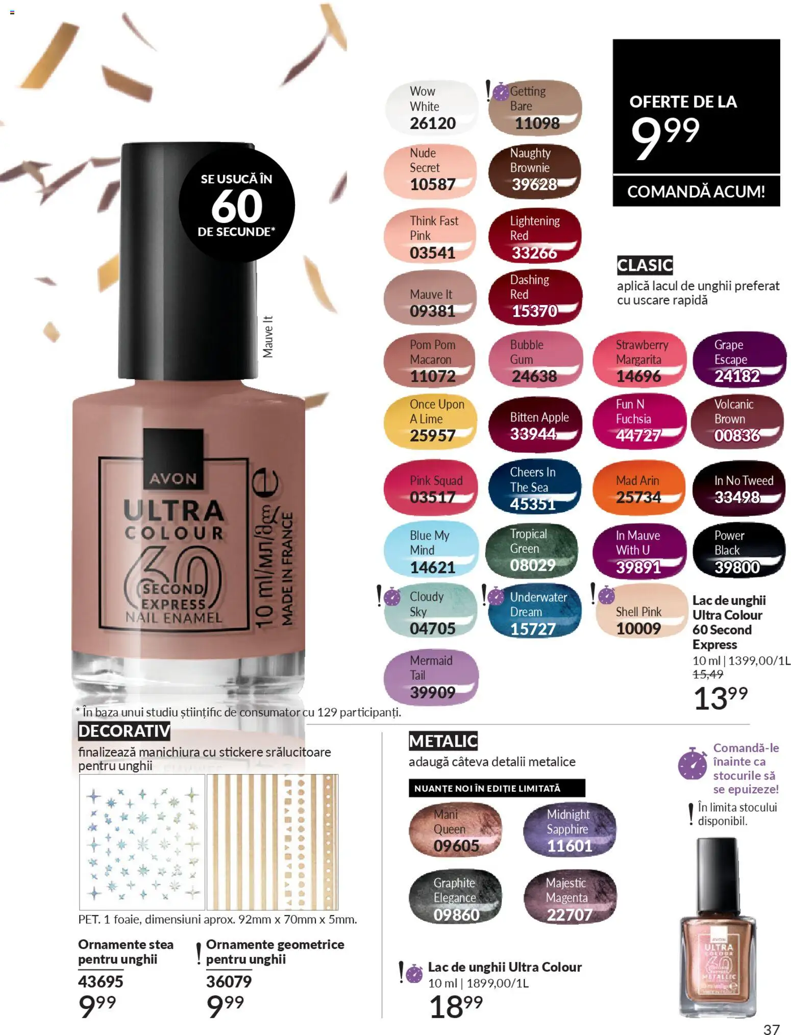 Noul catalog Avon – valabil de la 01.01.2026 | Pagină: 39 | Produse: Lime, Lac de unghii, Apple
