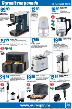 Novo Otvorenje Eurospin - Pregled kataloga iz trgovine Eurospin, vrijedi od 11.03.2026 | Stranica: 15 | Proizvodi: Kuhalo za vodu, Toster, Košare, Šalica
