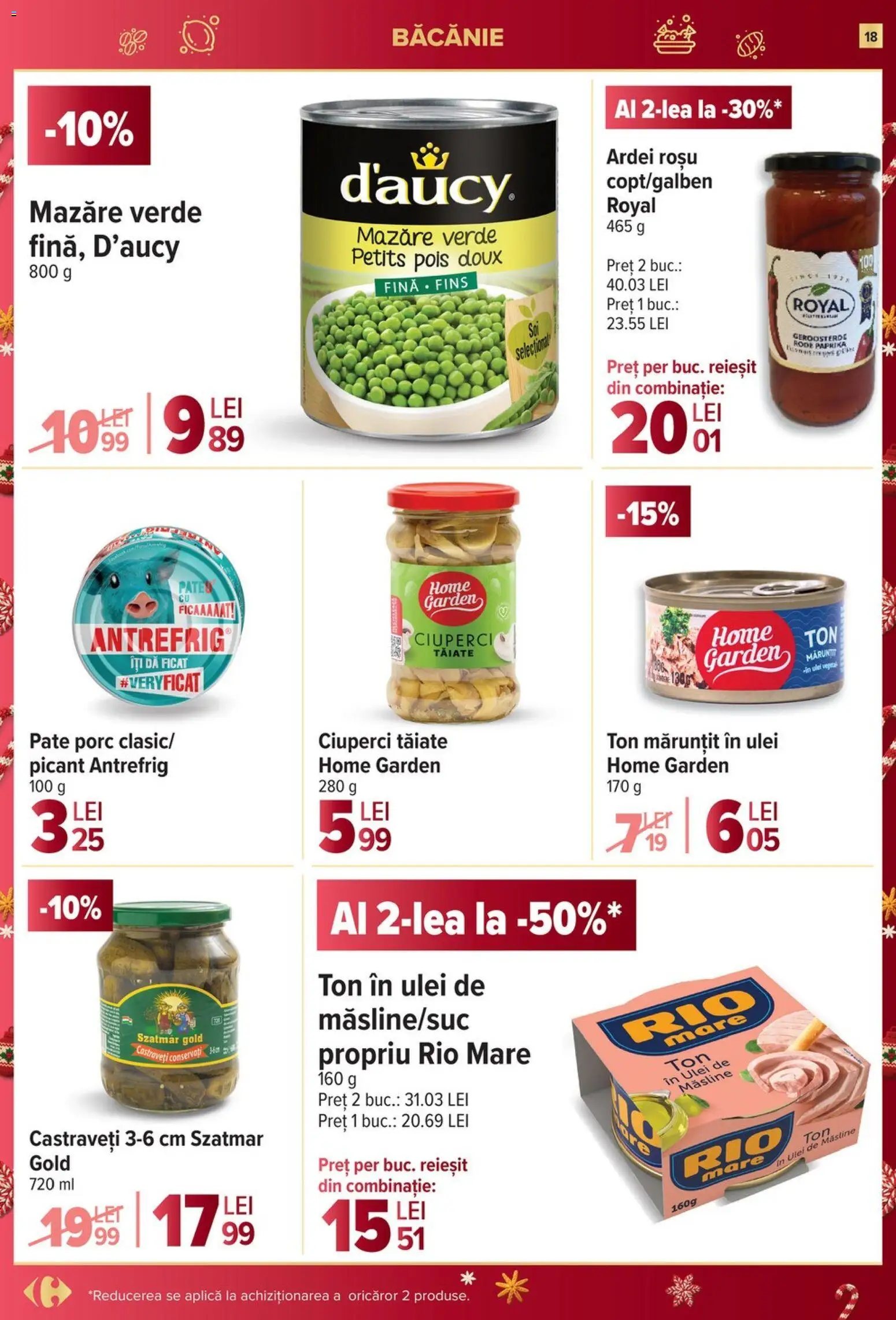 Noul catalog Carrefour – valabil de la 03.12.2025 | Pagină: 18 | Produse: Mazăre, Ciuperci, Ardei, Castraveți