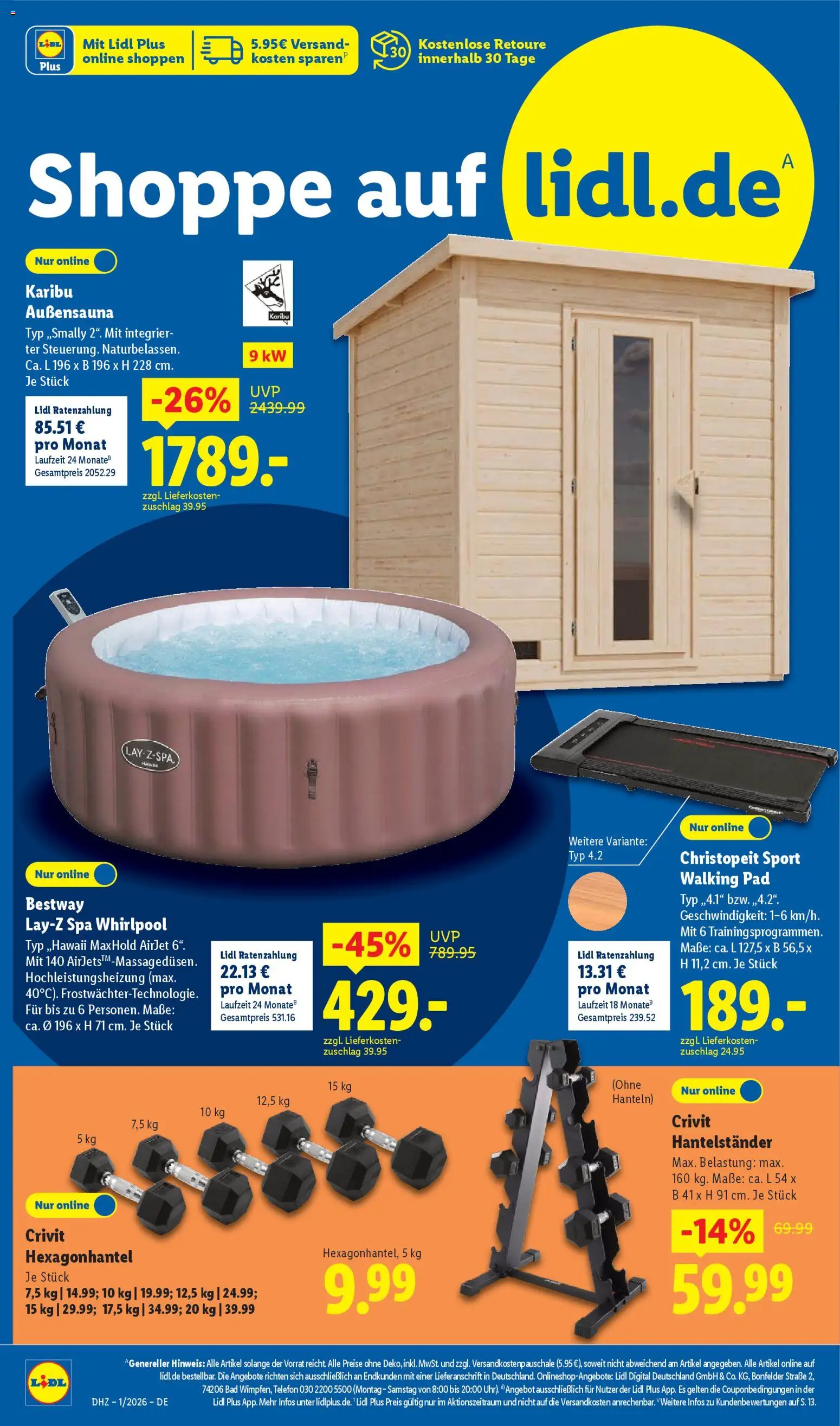 Lidl Prospekt Uffenheim – gültig ab 29.12.2025 | Seite: 8 | Produkte: Bad, Walking, Telefon