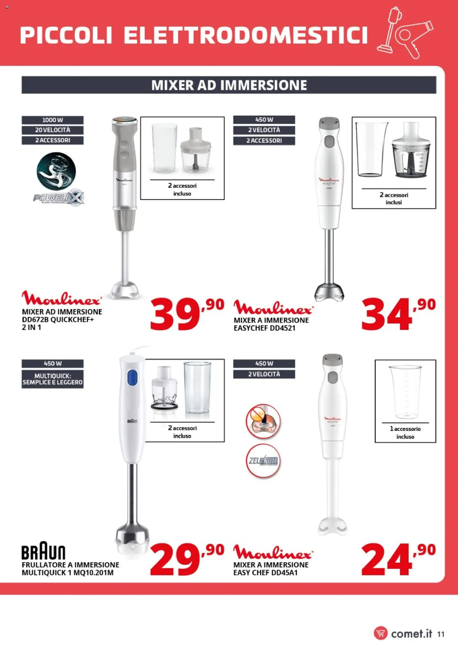Volantino Comet del 23.01.2026 | Pagina: 11 | Prodotti: Frullatore, Mixer