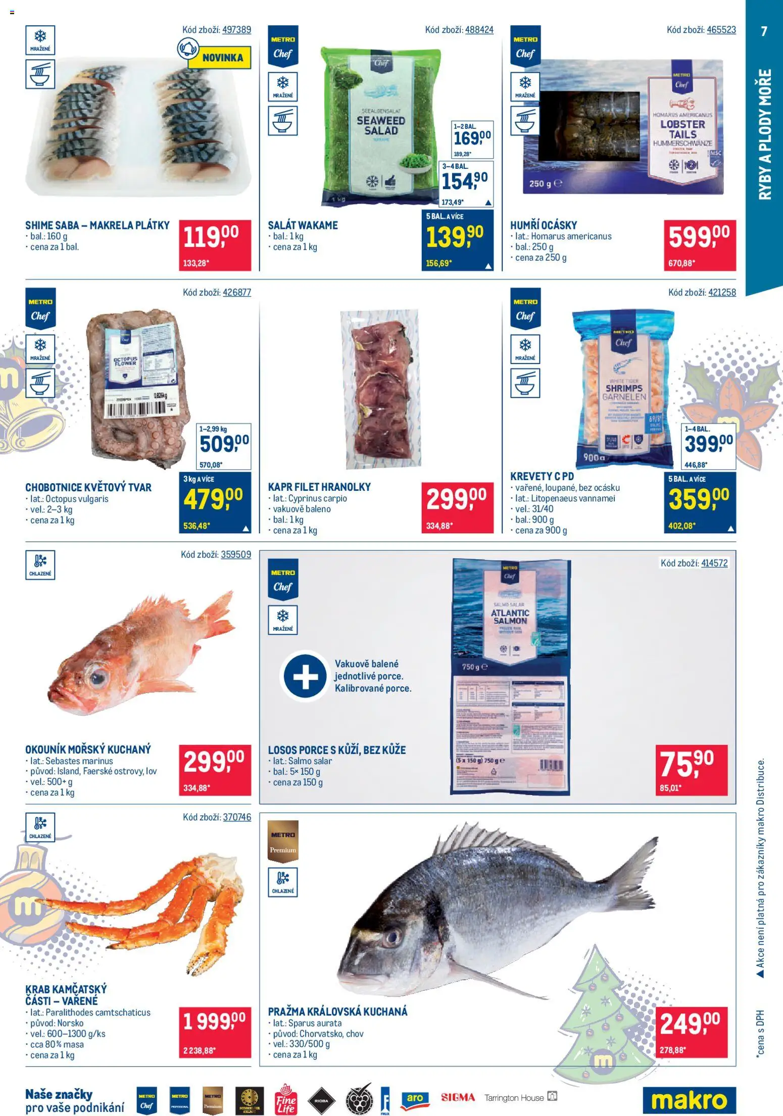 Makro leták - Gastronomie od 19.11.2025 | Strana: 7 | Produkty: Salát, Ryby, Chobotnice, Makrela