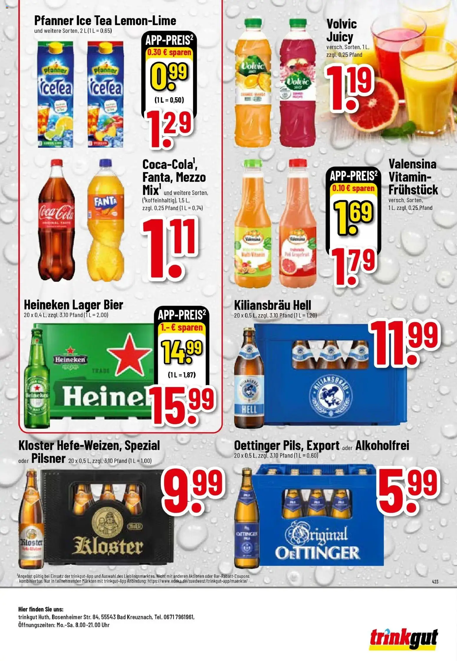 Trinkgut Prospekt Bad Kreuznach	 – gültig ab 12.04.2026 | Seite: 8 | Produkte: Fanta, Oettinger, Valensina, Uhr