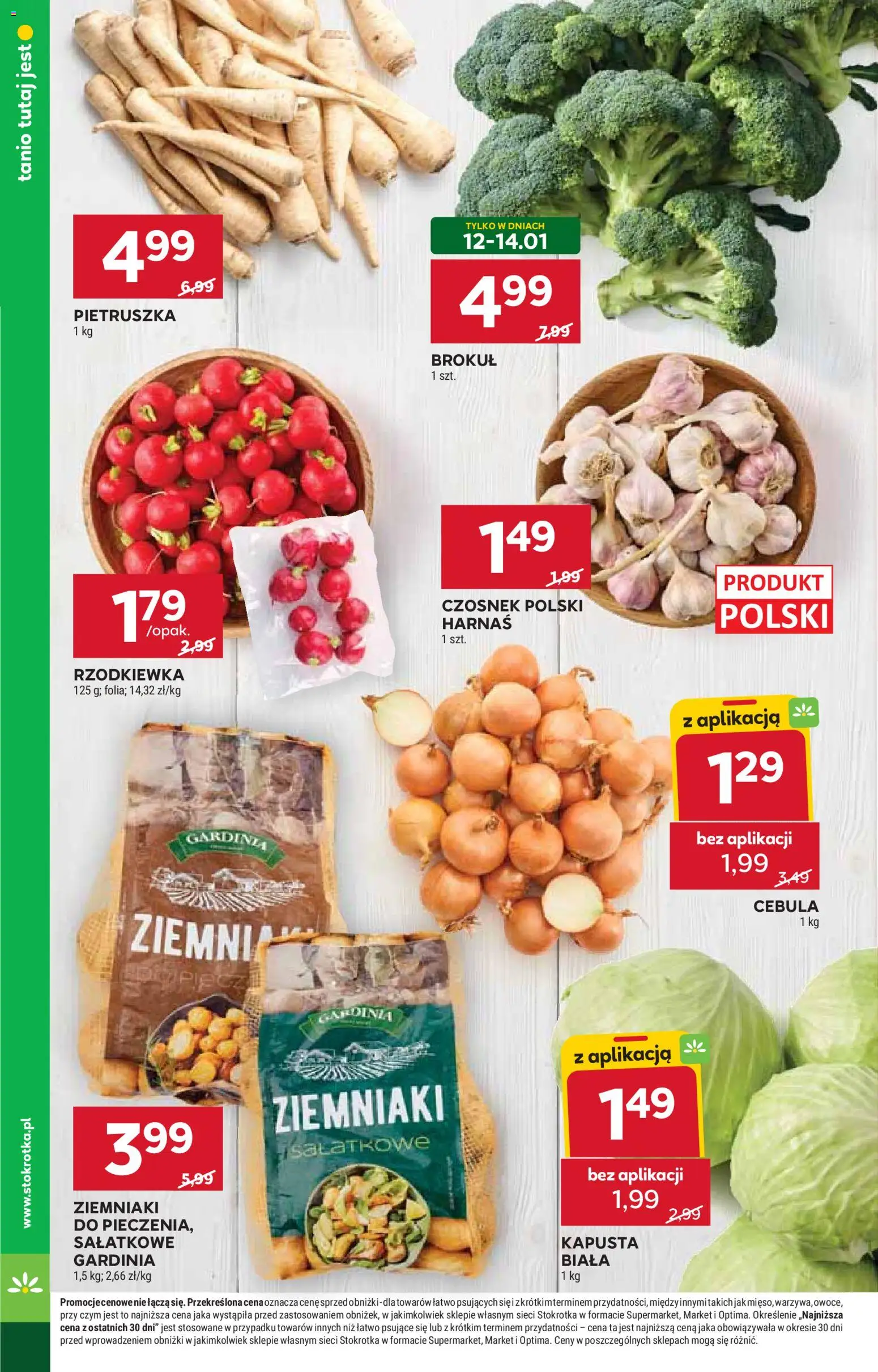 Stokrotka Gazetka od 08.01.2026 | Strona: 6 | Produkty: Czosnek, Brokuł, Stokrotka, Harnaś