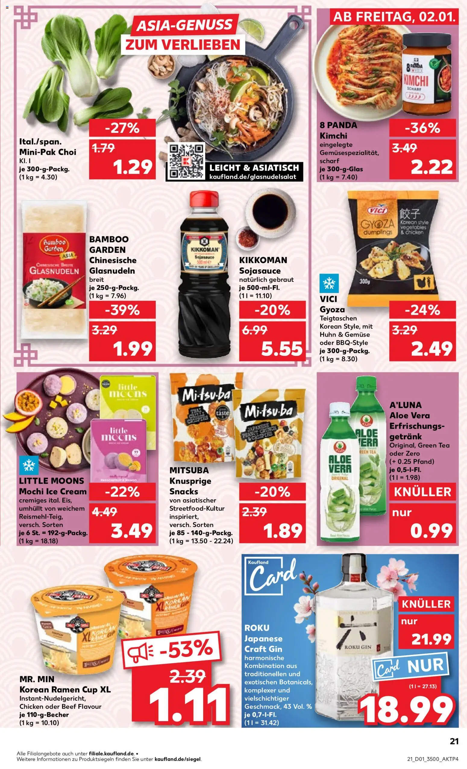 Kaufland prospekt Jena	 – gültig ab 02.01.2026 | Seite: 21 | Produkte: Gemüse, Gin, Mochi