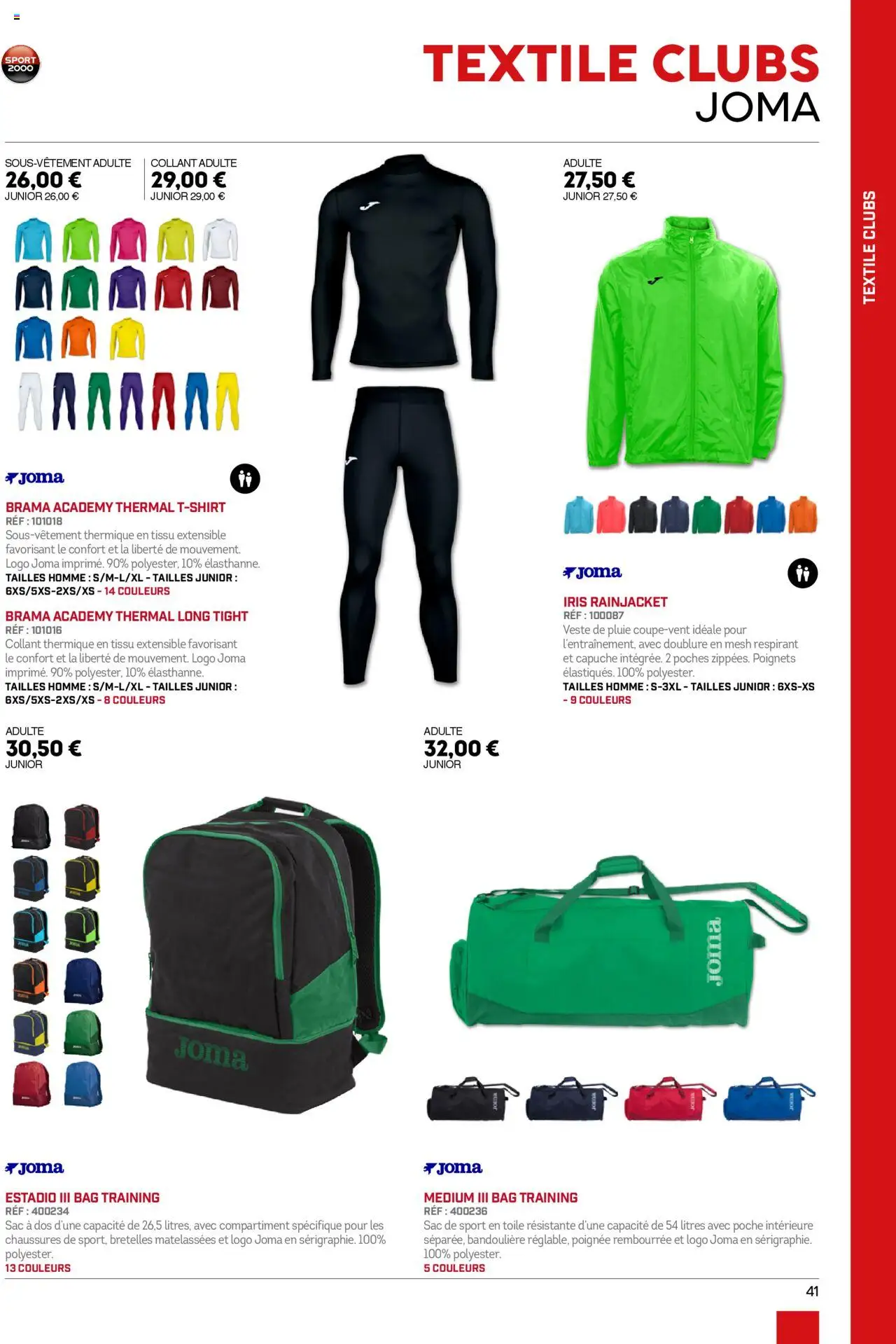 {H1} | Page: 41 | Produits: Sac, Veste, Sac à dos