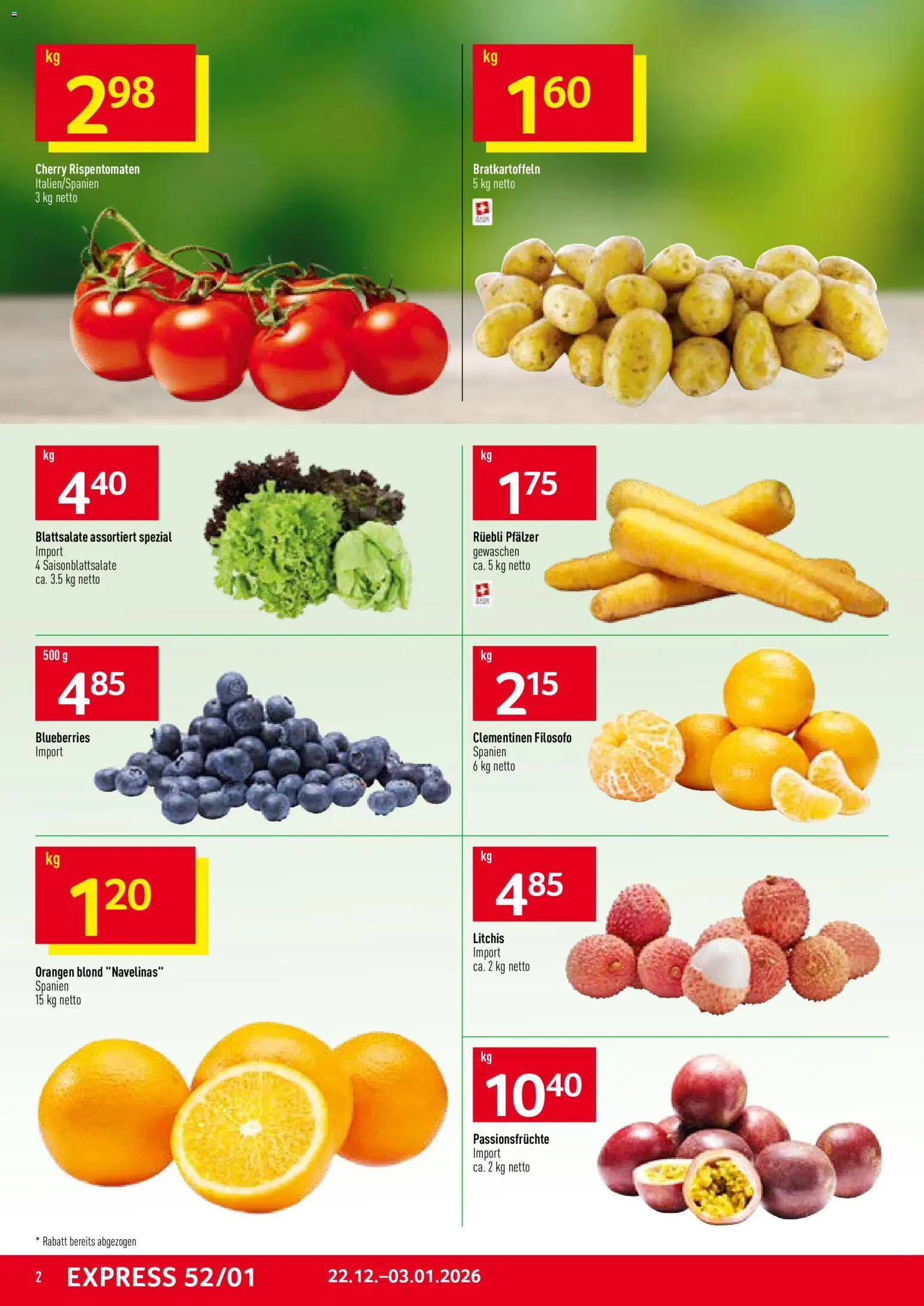 Prodega Aktionen – gültig ab 22.12.2025 | Seite: 2 | Produkte: Orangen