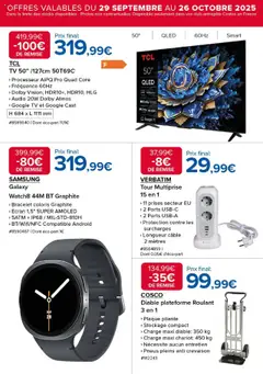 Costco - Prévisualisation de Costco catalogue valide à partir de 29.09.2025 | Page: 2 | Produits: Audio, Pneus, Prises, Bracelet