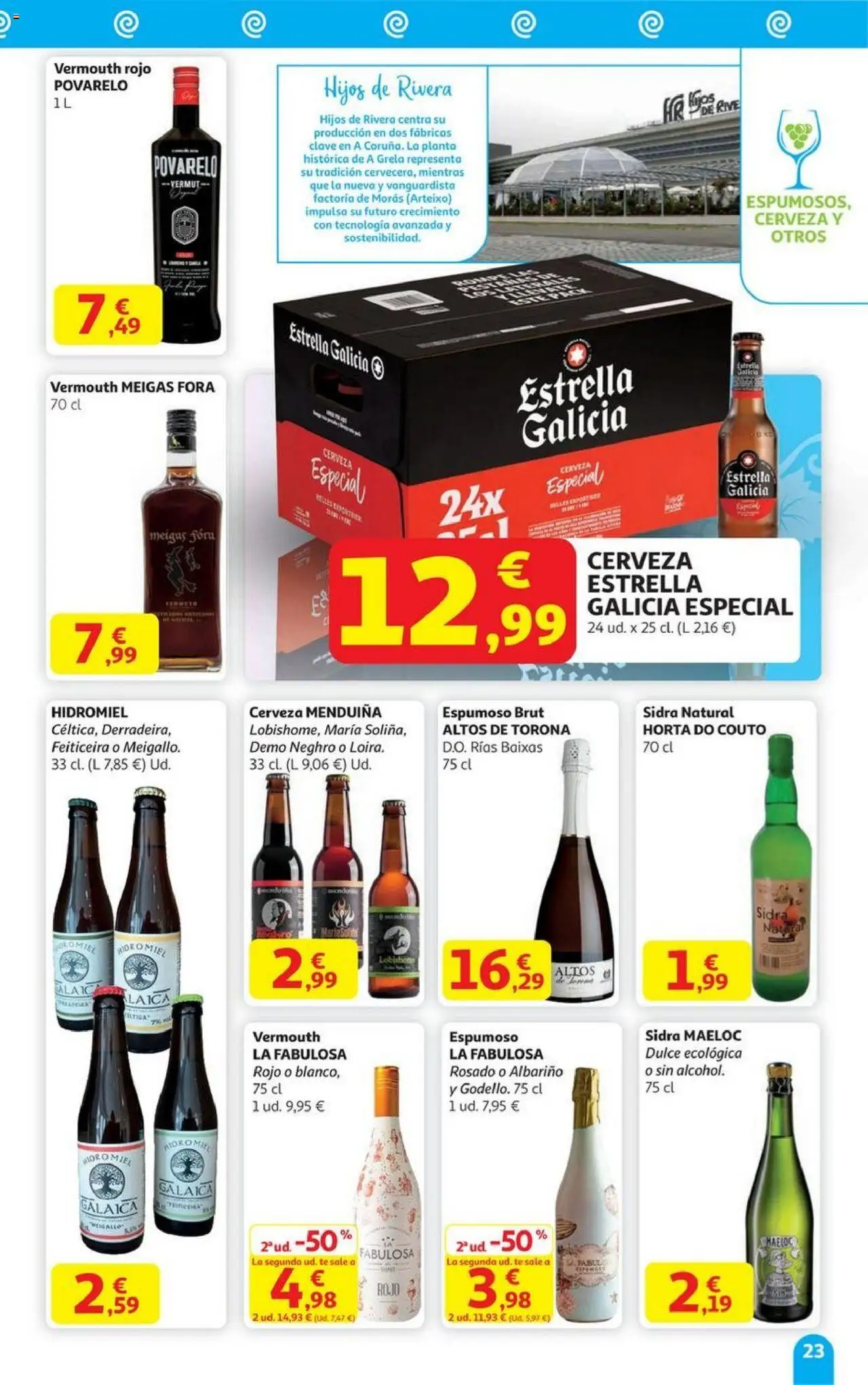Alcampo - HP Galicia │ válido desde el 06.10.2025 | Página: 23 | Productos: Cerveza, Té
