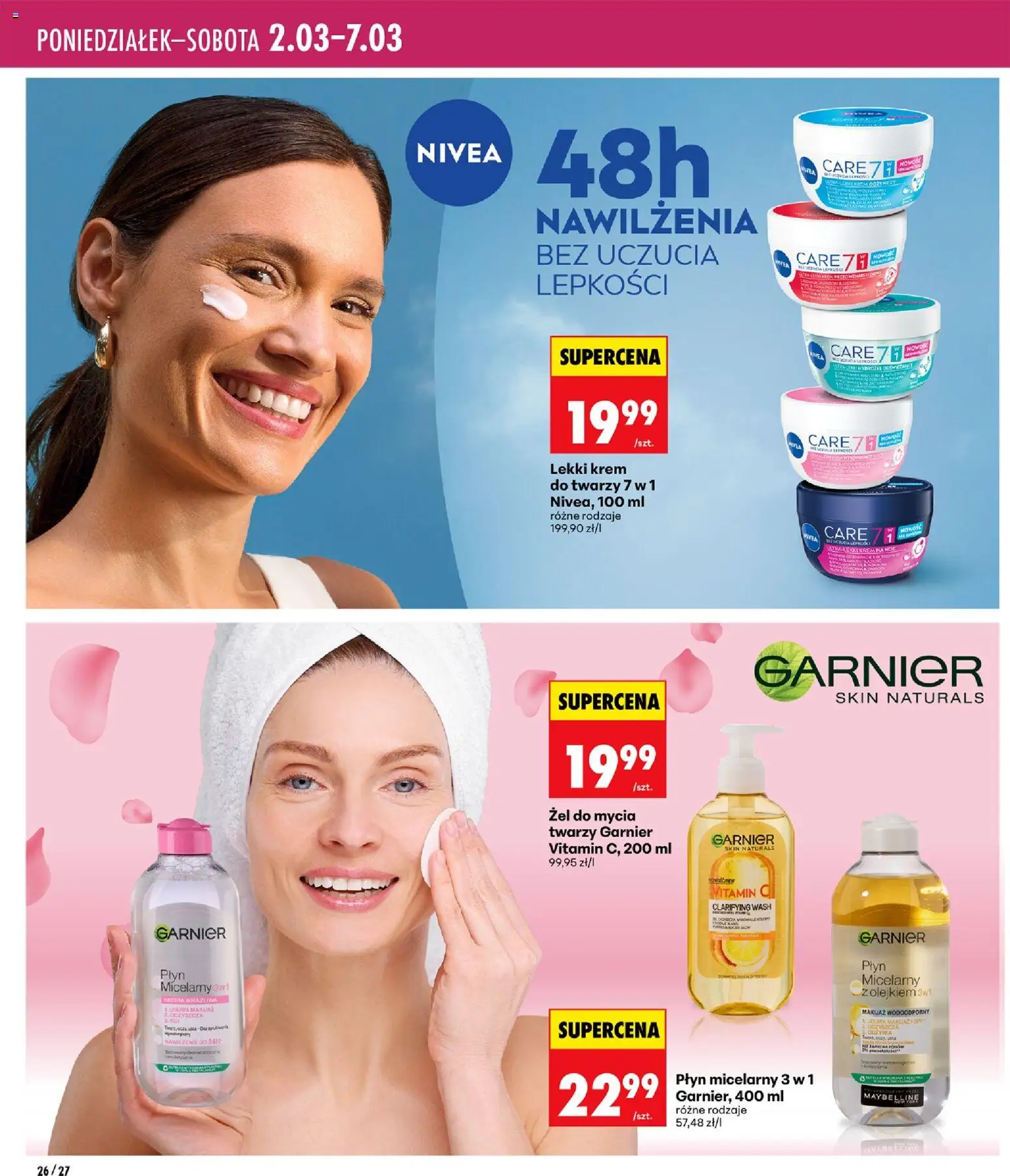 Biedronka gazetka - Twoje piękne strony od 26.02.2026 | Strona: 26 | Produkty: Krem, Krem do twarzy