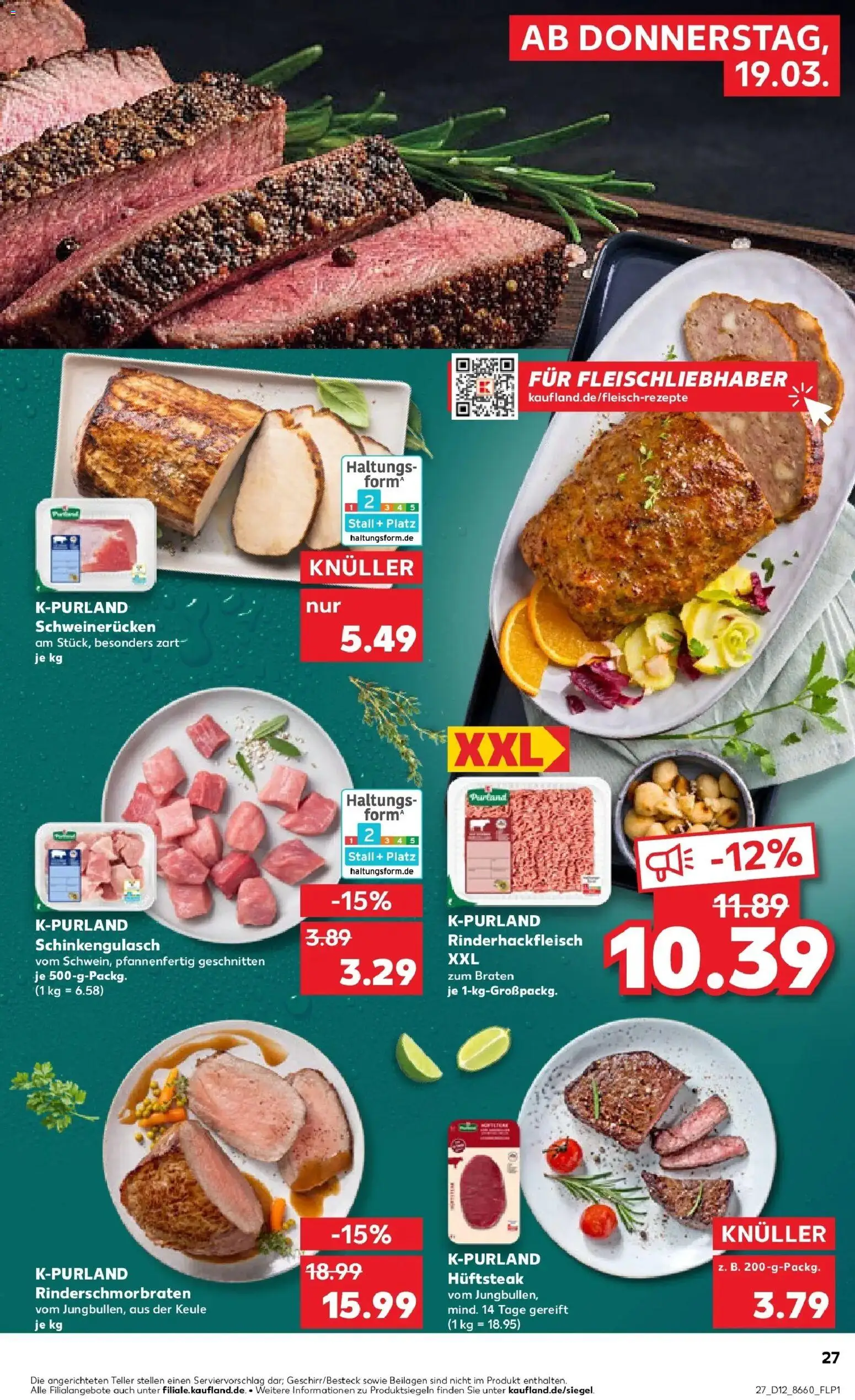 Kaufland Prospekt Grevenbroich	 – gültig ab 16.03.2026 | Seite: 39 | Produkte: Schweinerucken, Steak