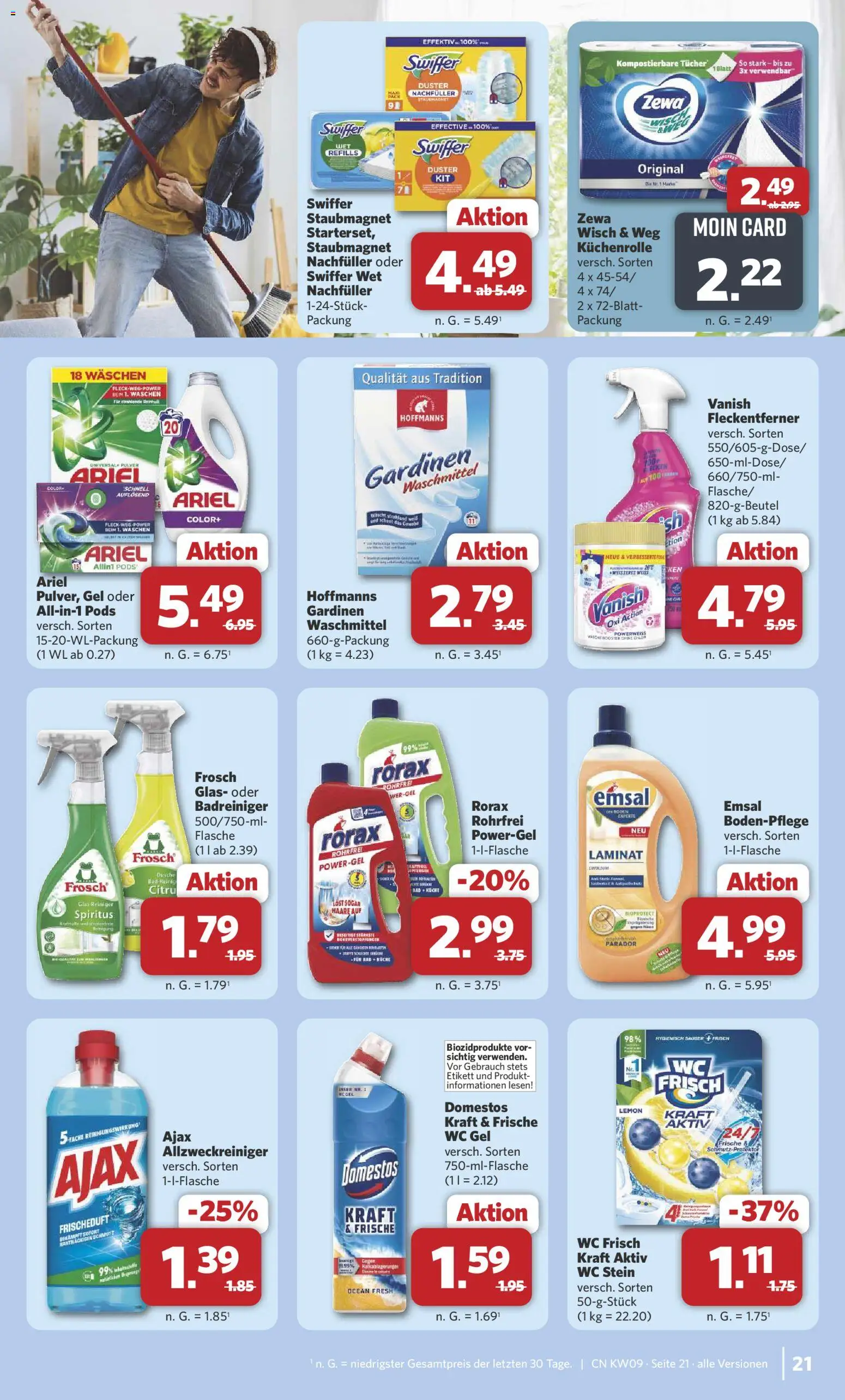 Combi Prospekt 	 – gültig ab 22.02.2026 | Seite: 22 | Produkte: Bad, Dusche, Swiffer, Küchenrolle