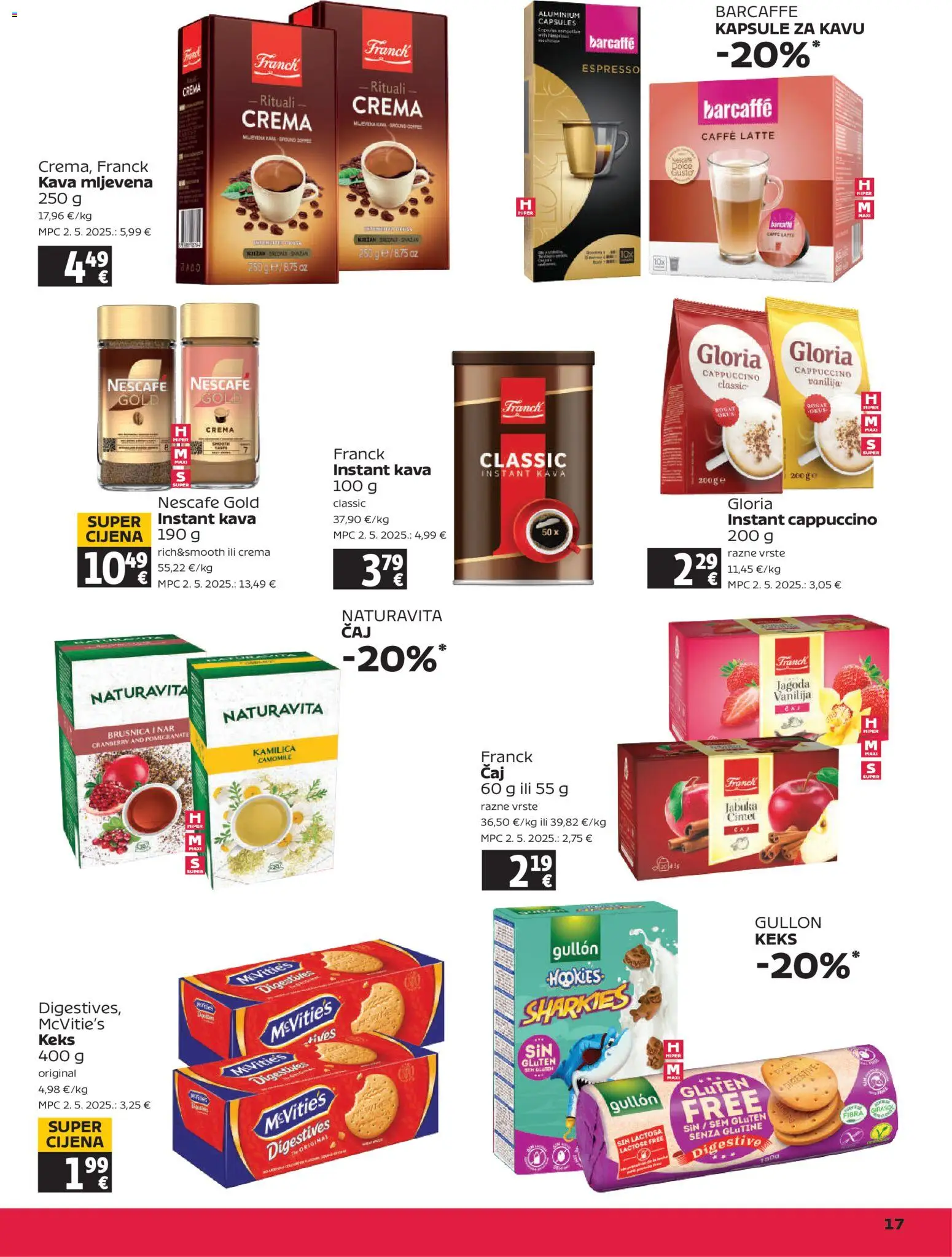 Tommy katalog | vrijedi od 26.03.2026 | Stranica: 17 | Proizvodi: Nescafe, Kava, Keks, Nescafe Gold
