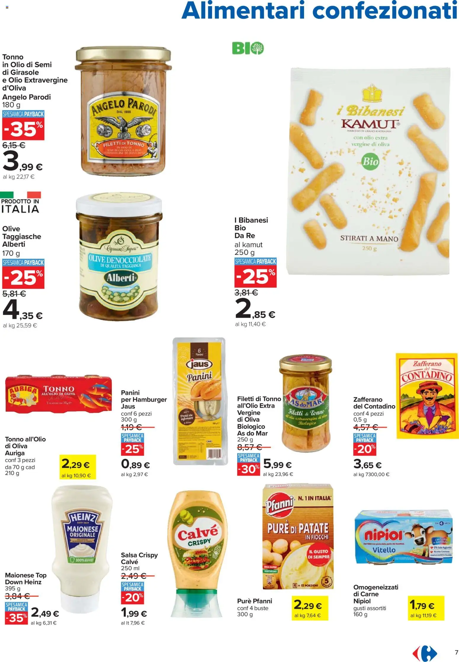 Volantino Carrefour del 27.12.2025 | Pagina: 7 | Prodotti: Patate, Maionese, Olive, Vitello