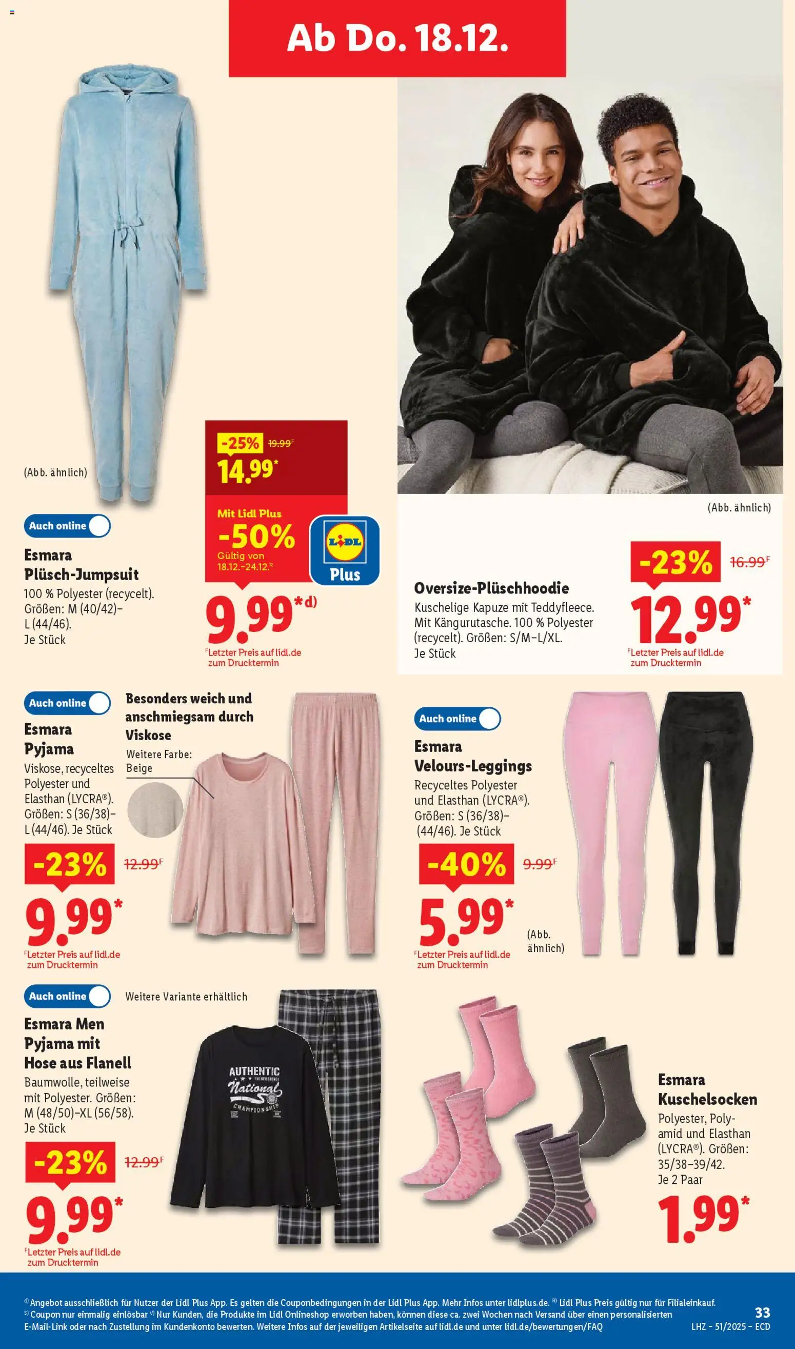 Lidl - Prospekt – gültig ab 15.12.2025 | Seite: 51 | Produkte: Hose, Pyjama