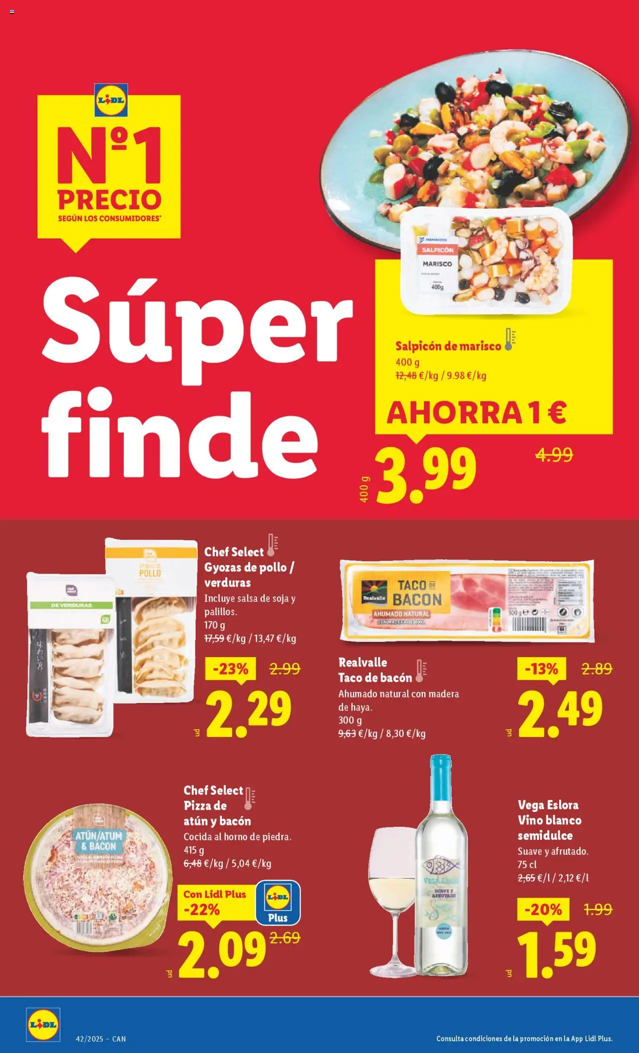 Lidl - Canarias │ válido desde el 13.10.2025 | Página: 22 | Productos: Pizza, Vino, Horno