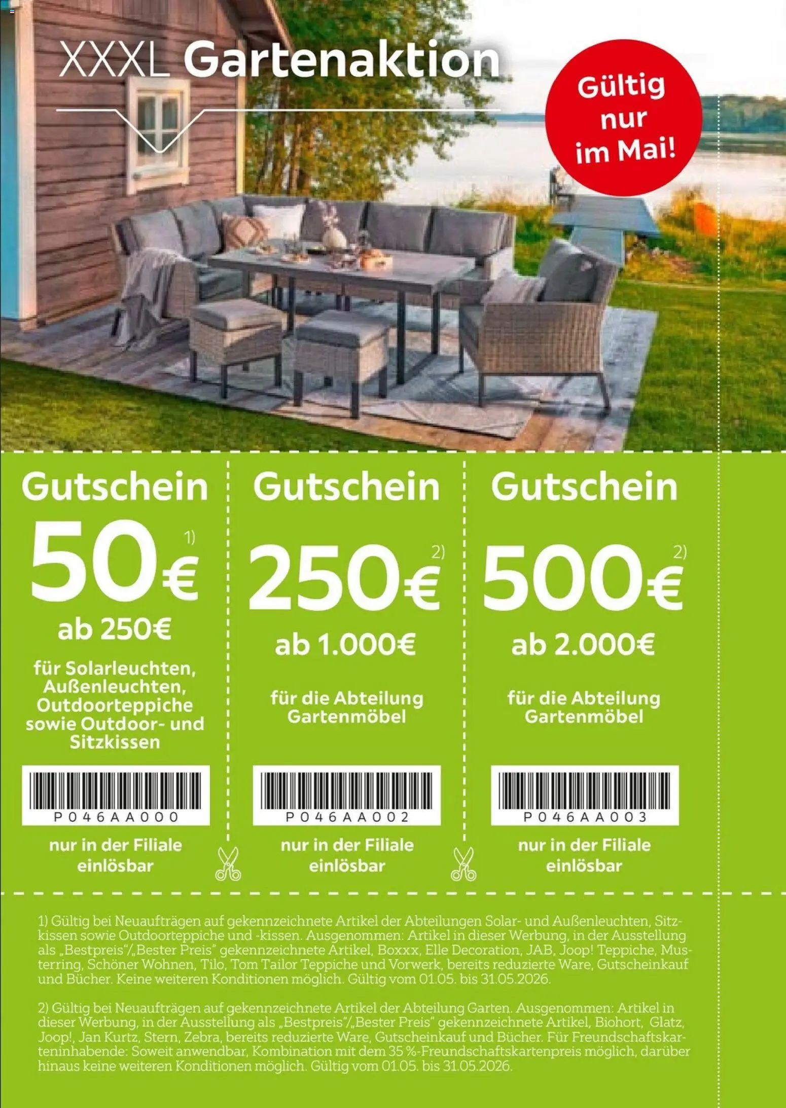 XXXL Lutz  Freundschaftskartenjournal – gültig ab 01.02.2026 | Seite: 16 | Produkte: Kissen, Gartenmöbel