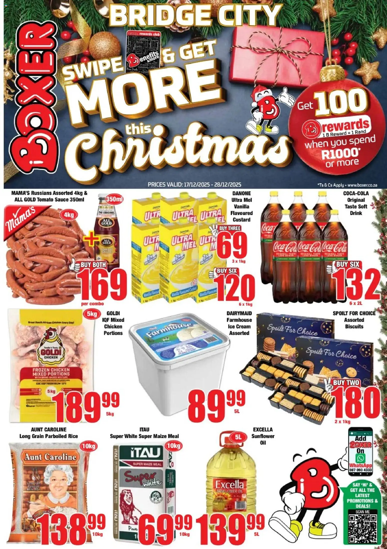 New Boxer catalogue – valid from 17.12.2025 | Page: 1 | Products: Oil, Rice, Tomato sauce, Ice cream