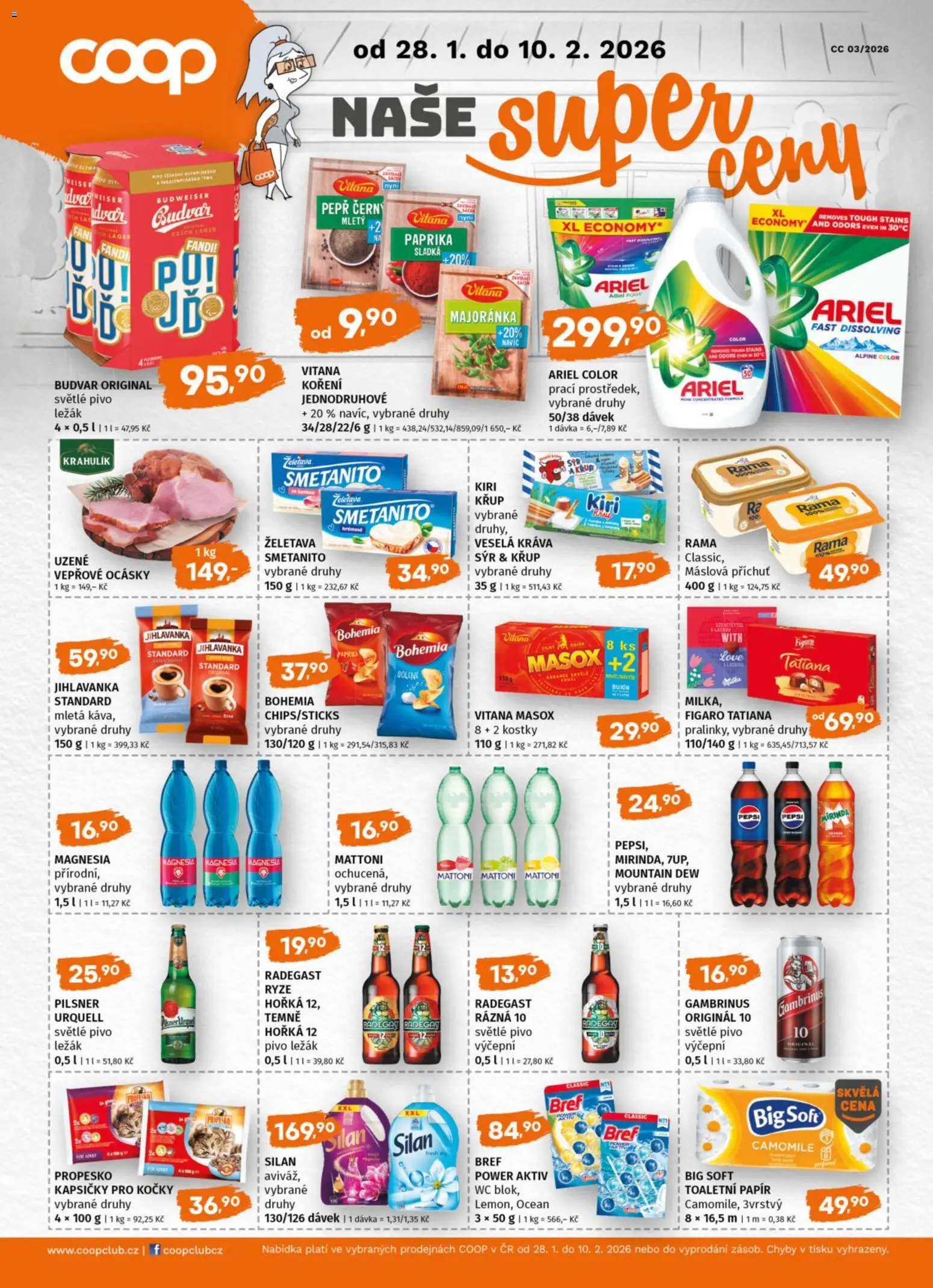 Terno leták od 04.02.2026 | Strana: 17 | Produkty: Pilsner, Mountain Dew, Mirinda, Gambrinus