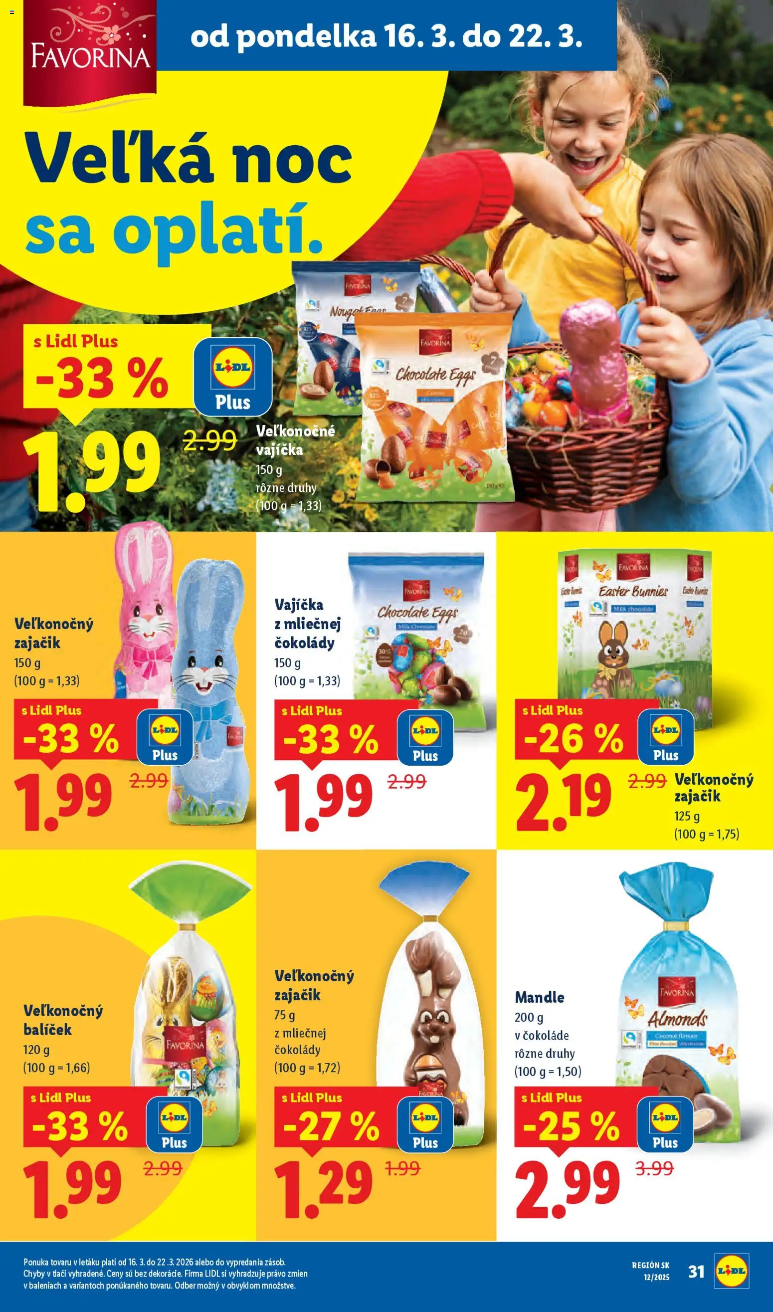 Nové Lidl akcie – leták je platný od 19.03.2026 | Strana: 75 | Produkty: Mandle